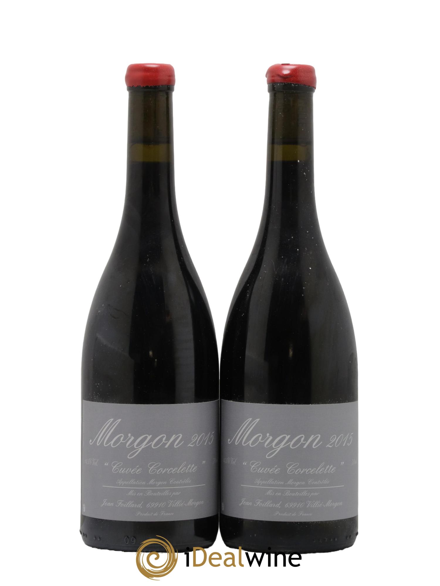 Morgon Corcelette Jean Foillard 2015 - Lot de 2 bouteilles - 0