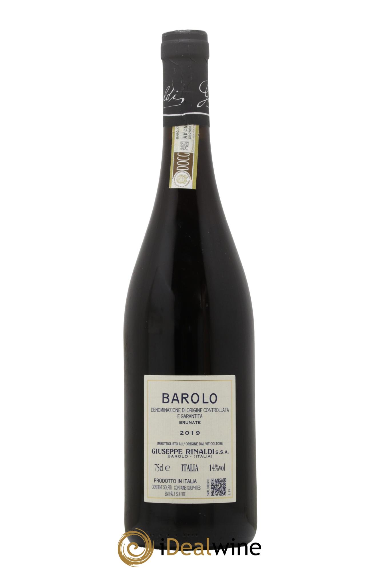 Barolo DOCG Brunate Giuseppe Rinaldi  2019 - Lot of 1 bottle - 1