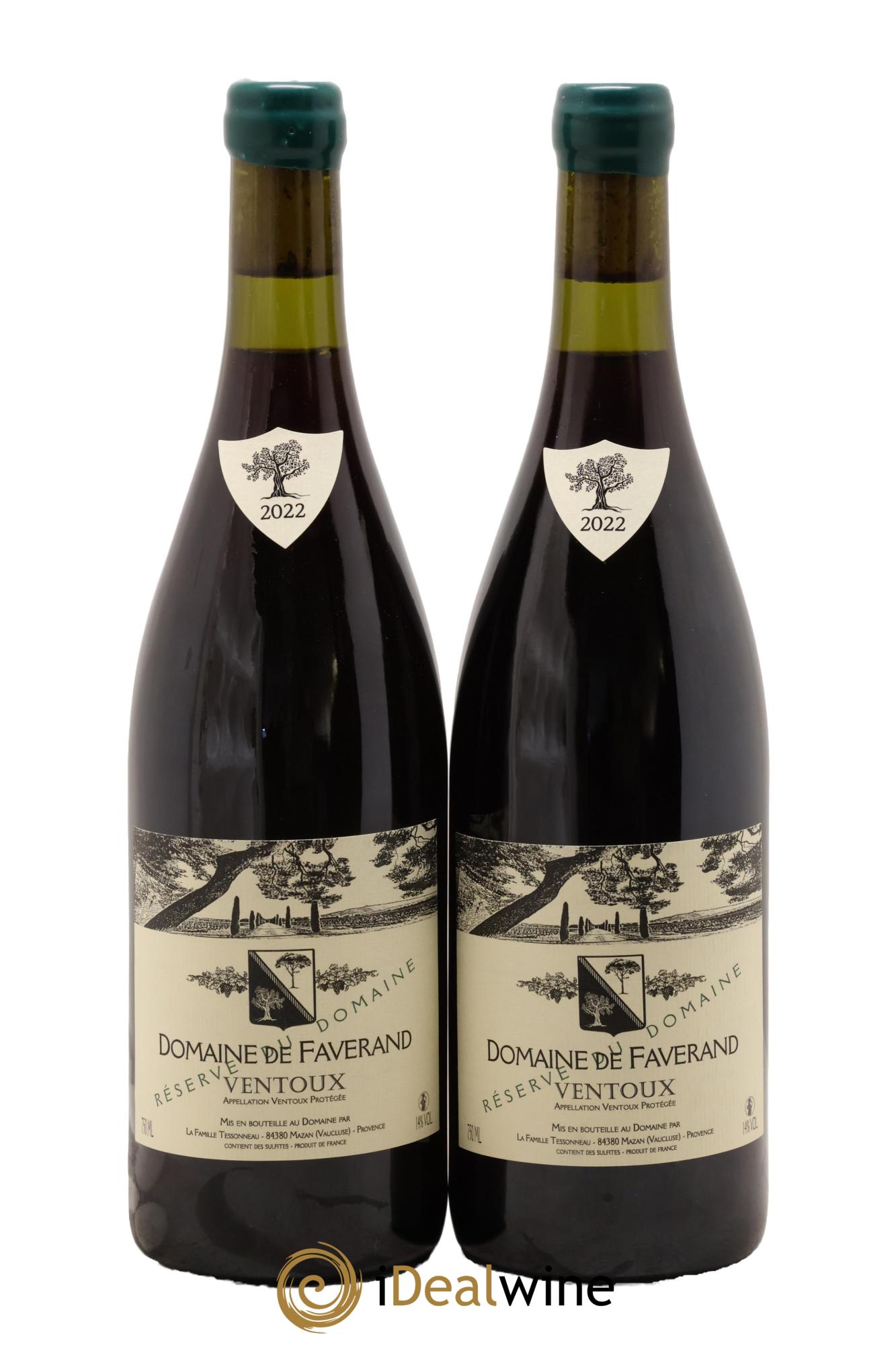 Ventoux Réserve Domaine de Faverand 2022 - Lot de 2 bouteilles - 0
