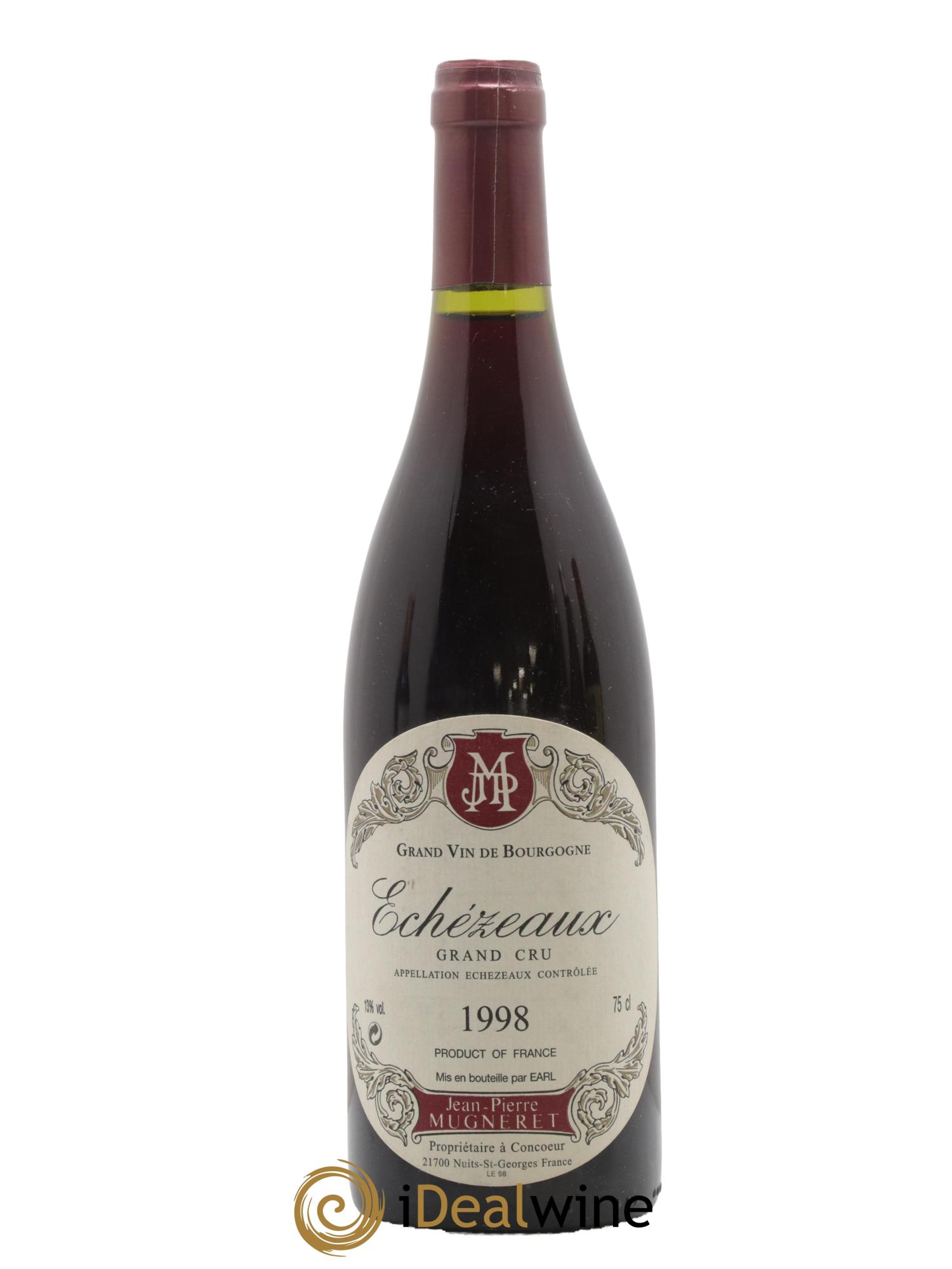 Echezeaux Grand Cru Domaine Jean-Pierre Mugneret 1998 - Lot de 1 bouteille - 0