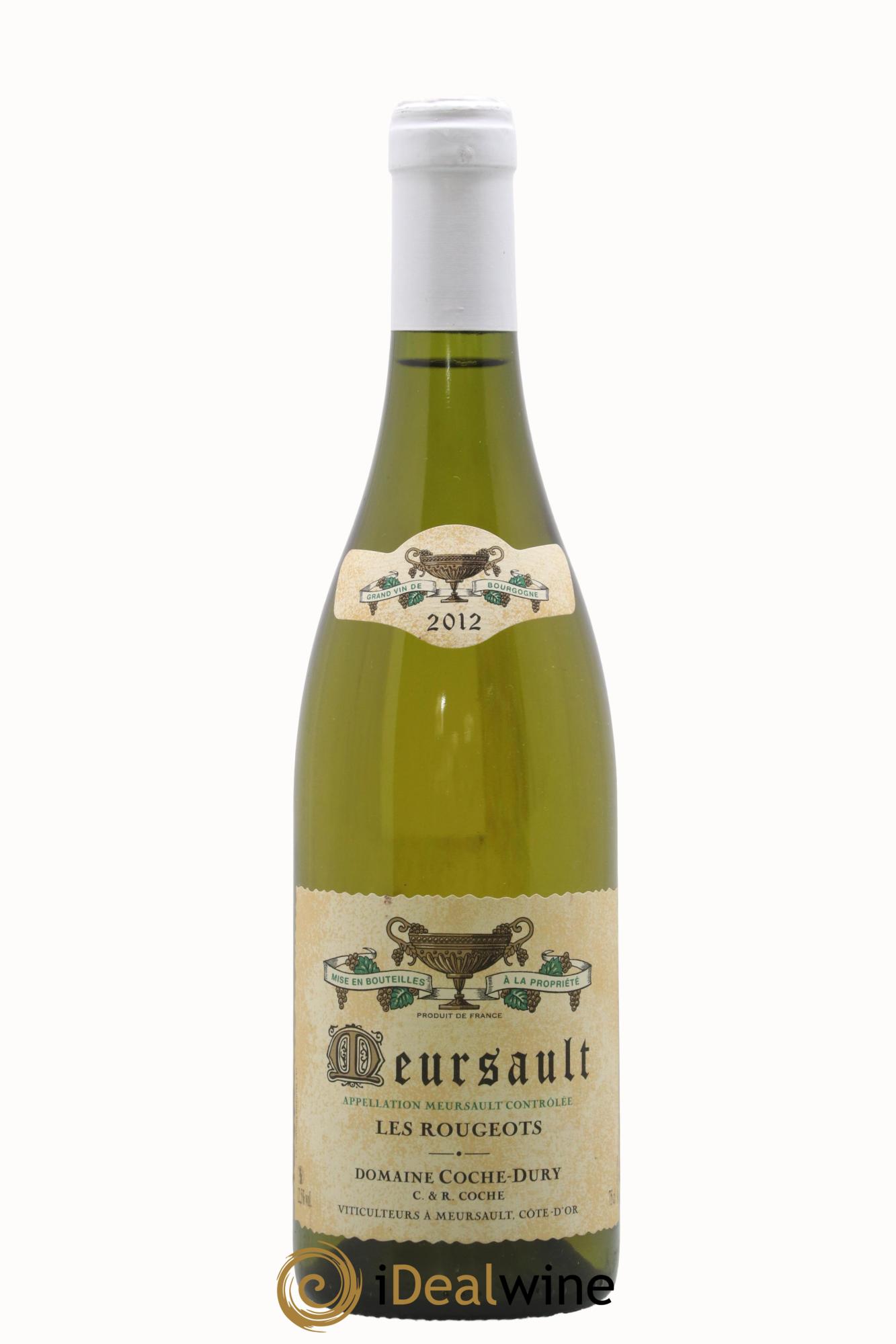 Meursault Les Rougeots Coche Dury (Domaine) 2012 - Lot de 1 bouteille - 0