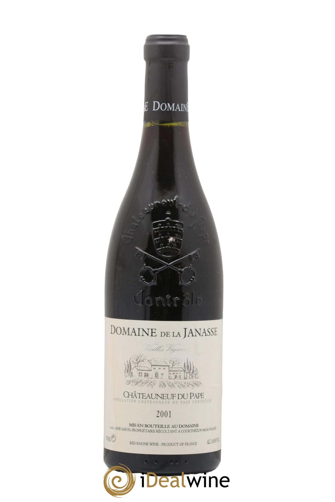 Châteauneuf-du-Pape Cuvée Vieilles Vignes La Janasse (Domaine de) 2001 - Lot de 1 bouteille - 0