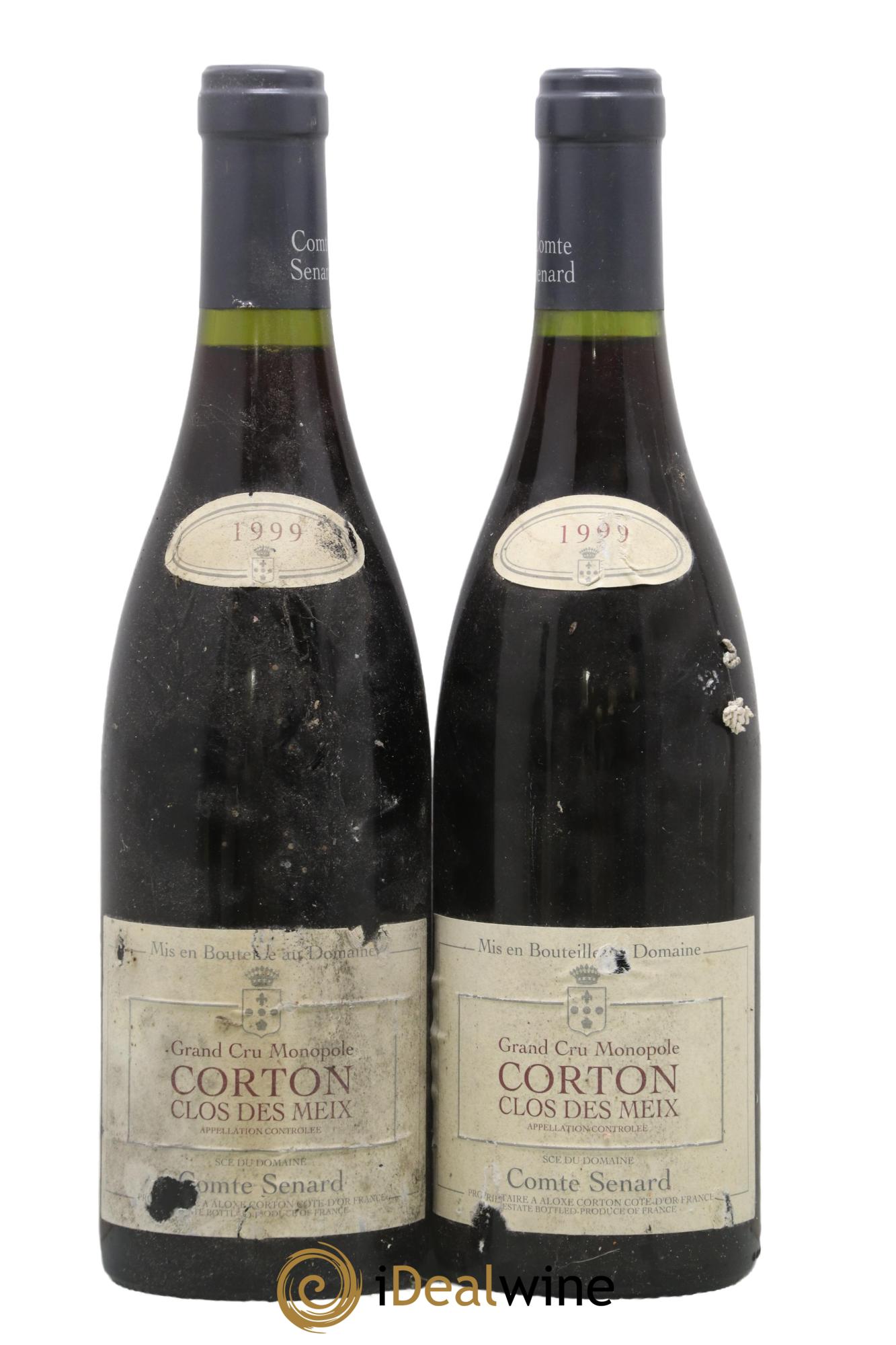 Corton Grand Cru Clos des Meix Monopole Comte Senard 1999 - Lot de 2 bouteilles - 0