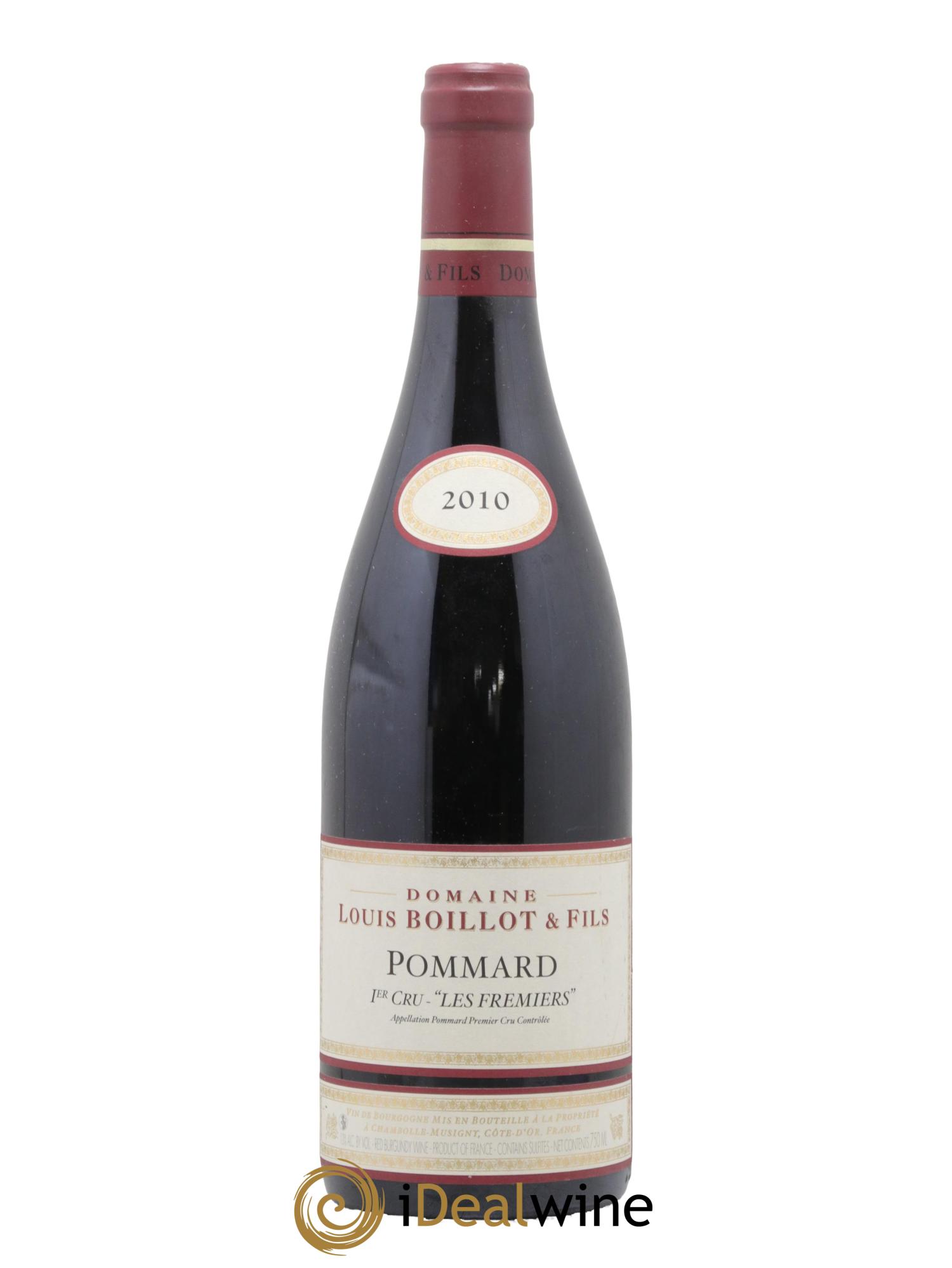 Pommard 1er Cru Les Fremiers Domaine Louis Boillot et Fils 2010 - Lot de 1 bouteille - 0
