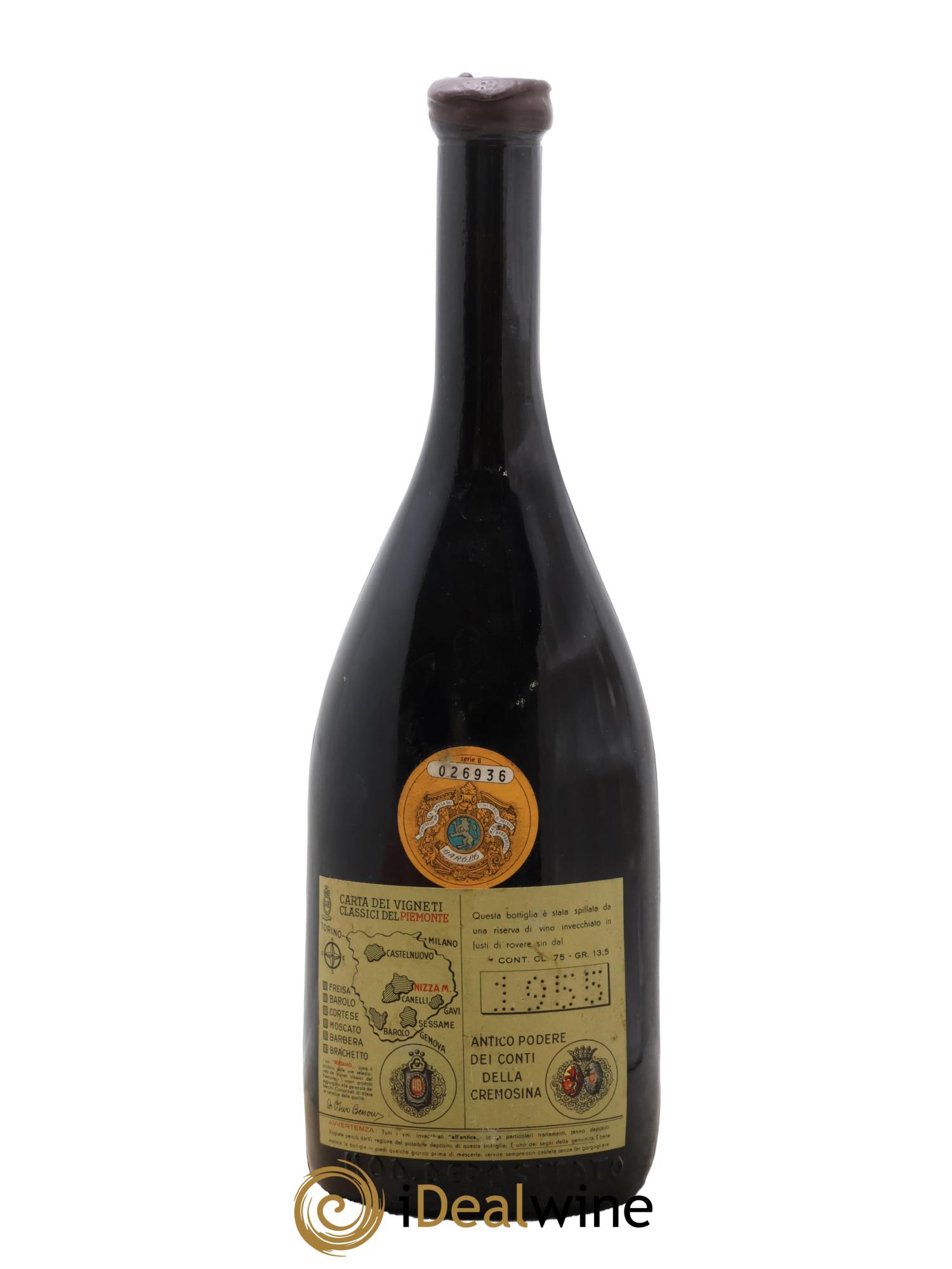 Barolo Bersano 1955 - Posten von 1 Flasche - 1