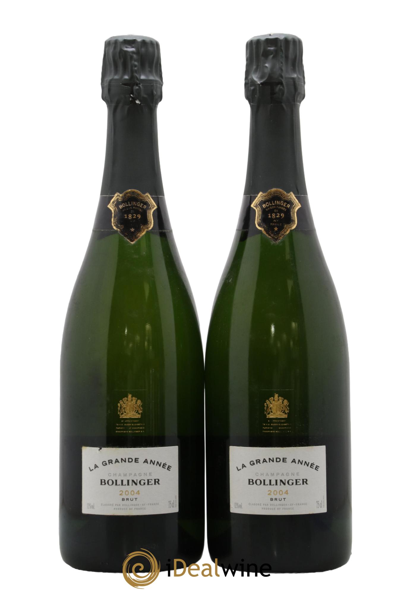 La Grande Année Brut Bollinger 2004 - Lot de 2 bouteilles - 0