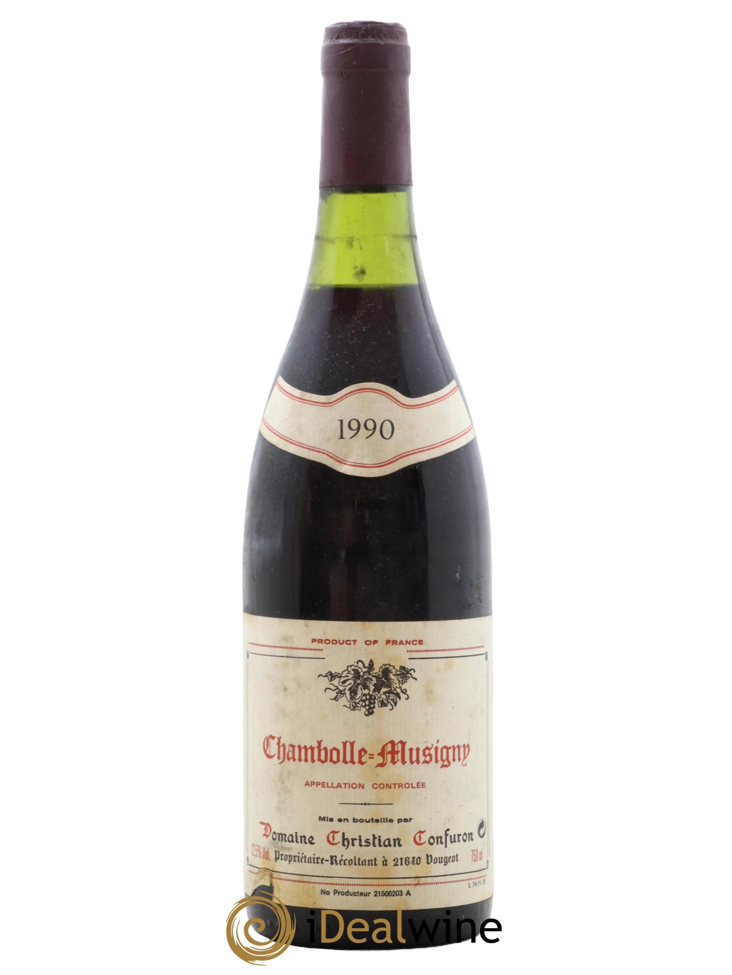 Chambolle-Musigny Christian Confuron 1990 - Lot de 1 bouteille - 0