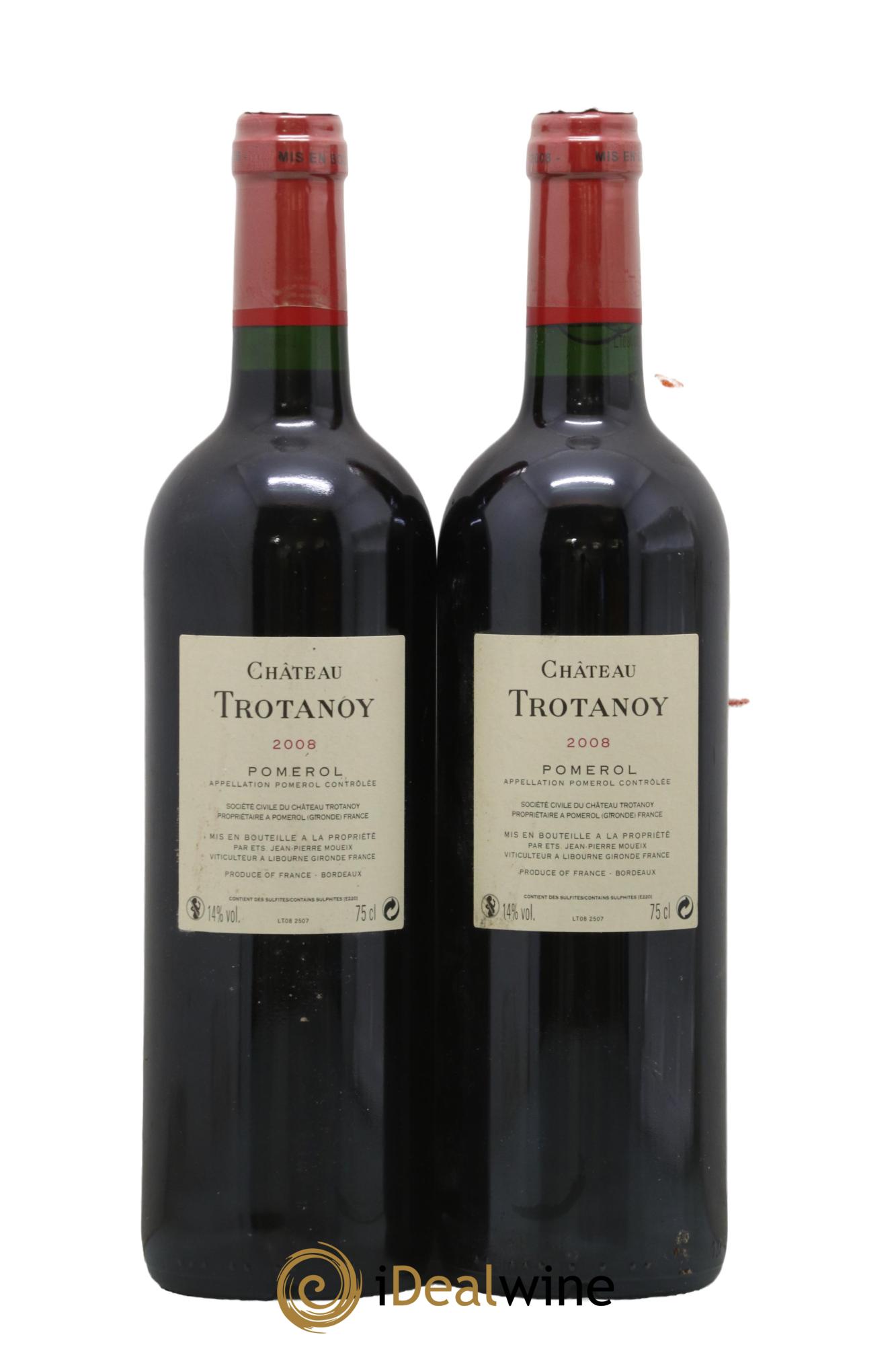 Château Trotanoy 2008 - Lot de 2 bouteilles - 1