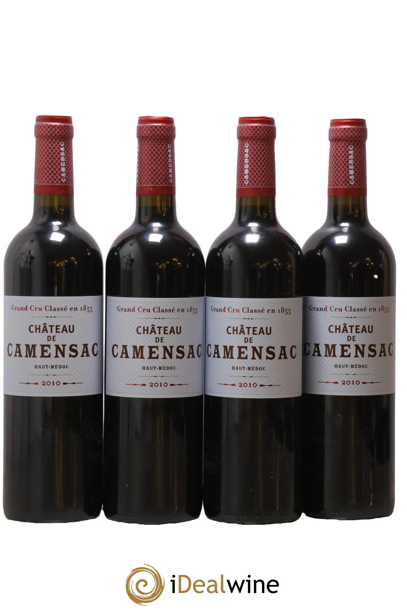 Château Camensac 5ème Grand Cru Classé 2010 - Lot of 4 bottles - 0