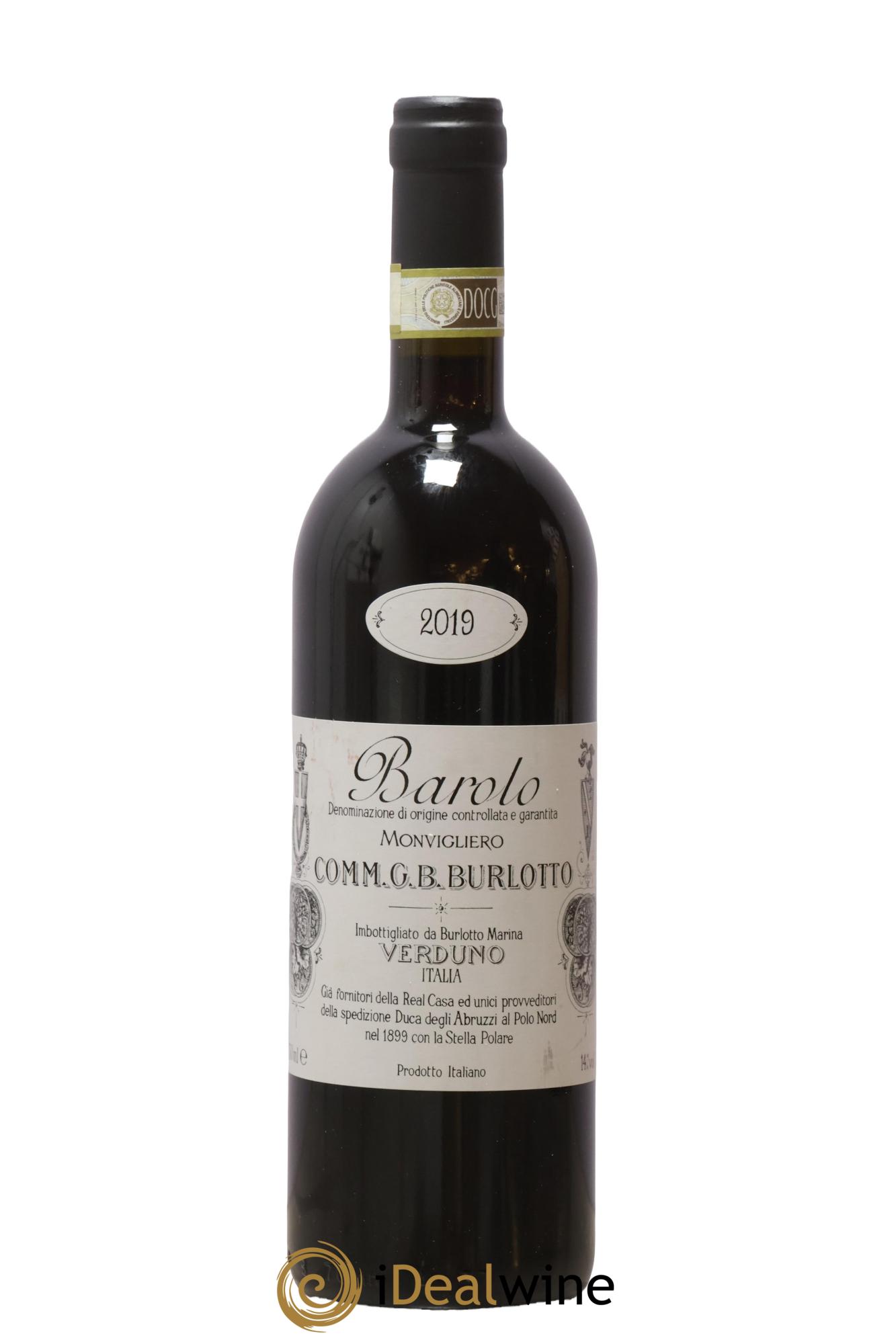Barolo DOCG Monvigliero Comm. Giovan Battista Burlotto 2019 - Lot de 1 bouteille - 0