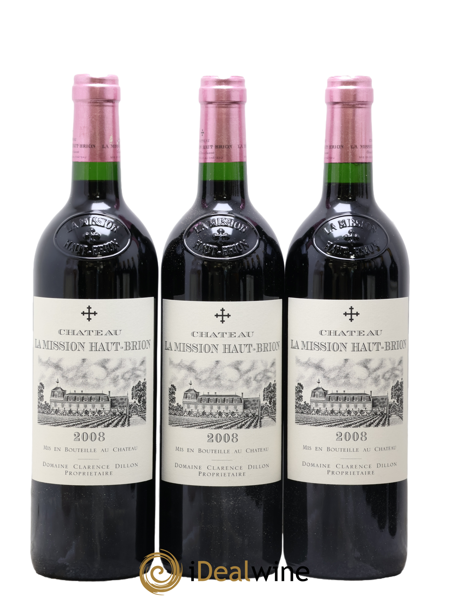 Château la Mission Haut-Brion Cru Classé de Graves 2008 - Lot de 3 bouteilles - 0