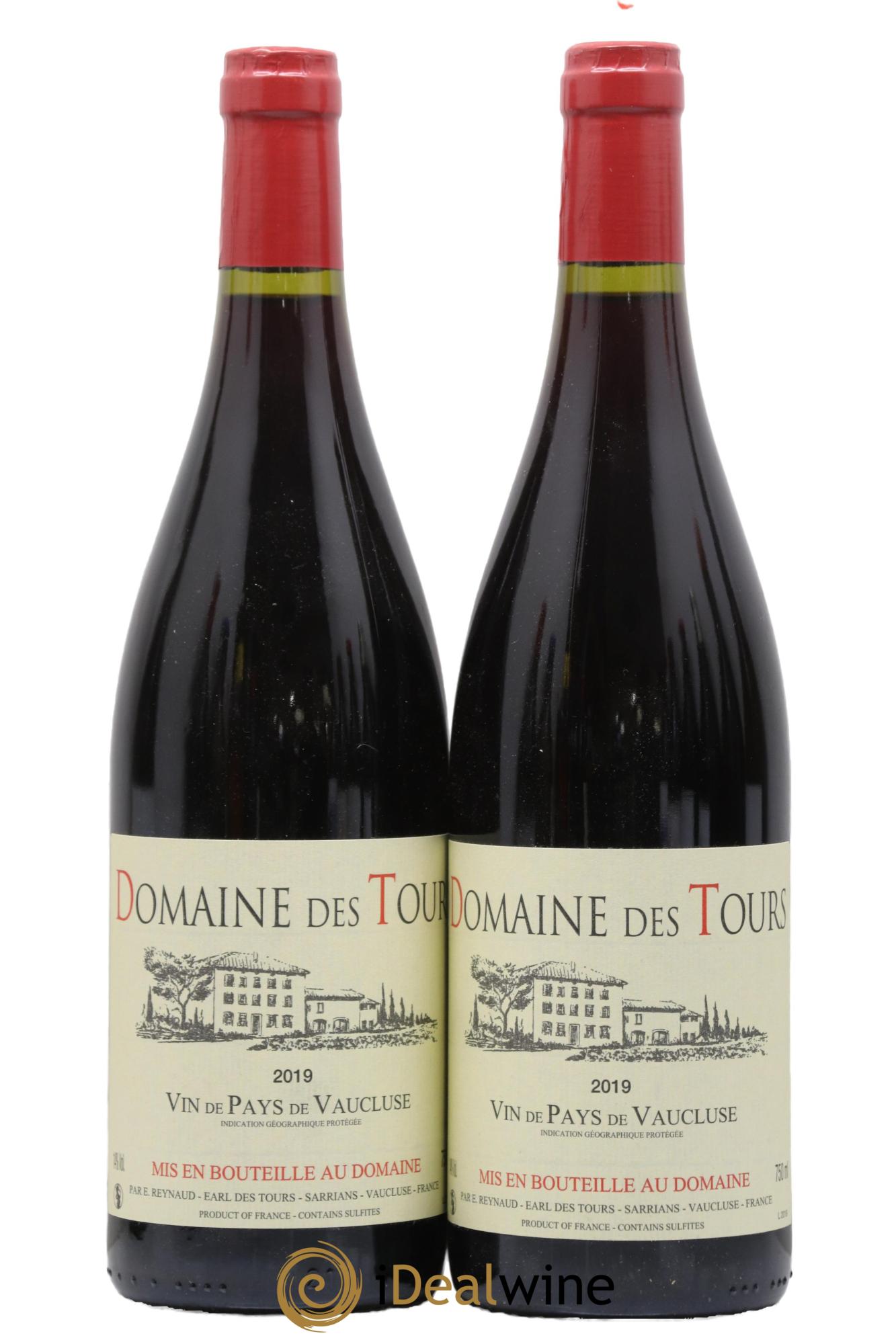 IGP Vaucluse (Vin de Pays de Vaucluse) Domaine des Tours Emmanuel Reynaud 2019 - Posten von 2 Flaschen - 0