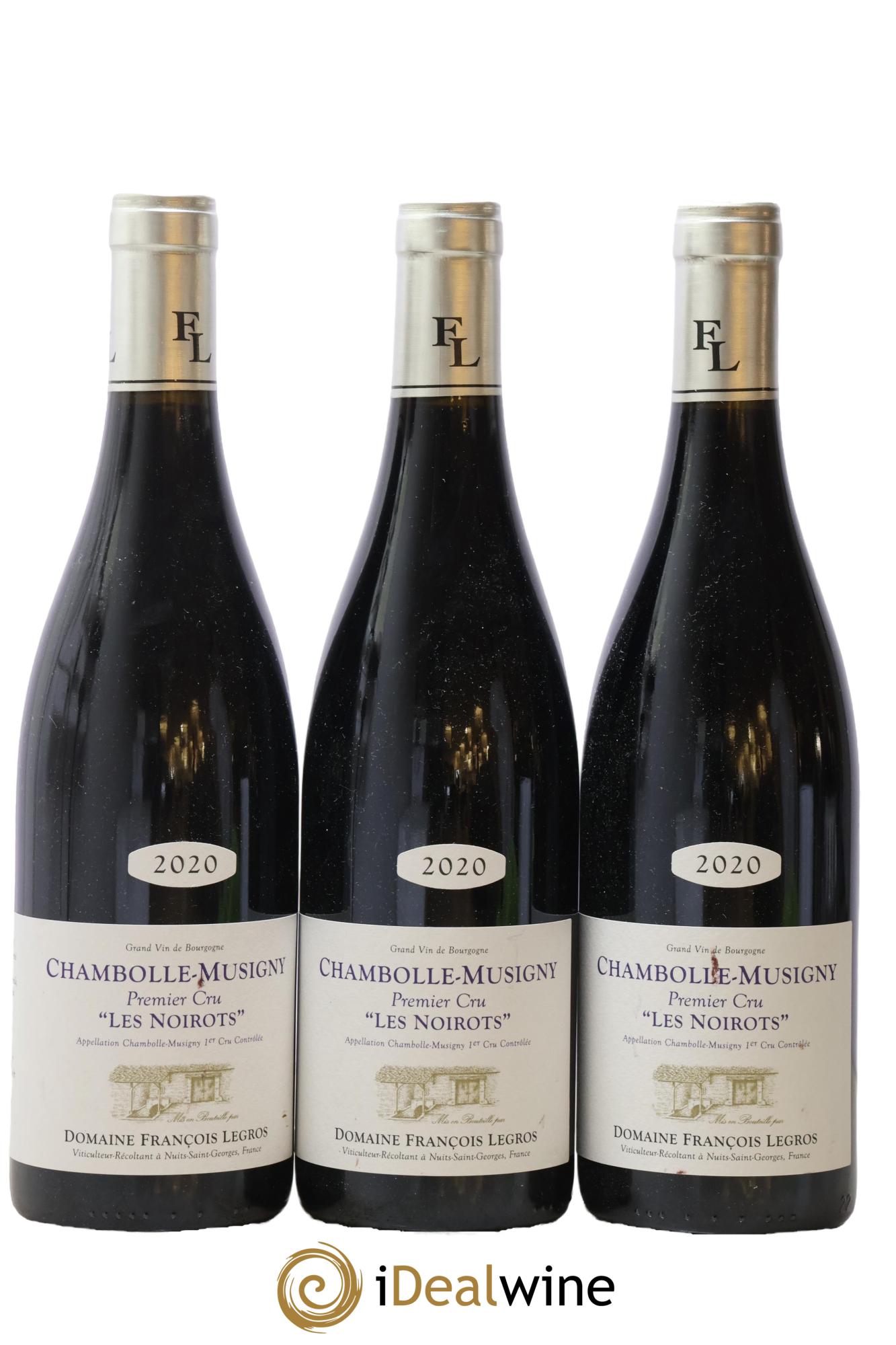 Chambolle-Musigny 1er Cru Les Noirots François Legros 2020 - Posten von 3 Flaschen - 0