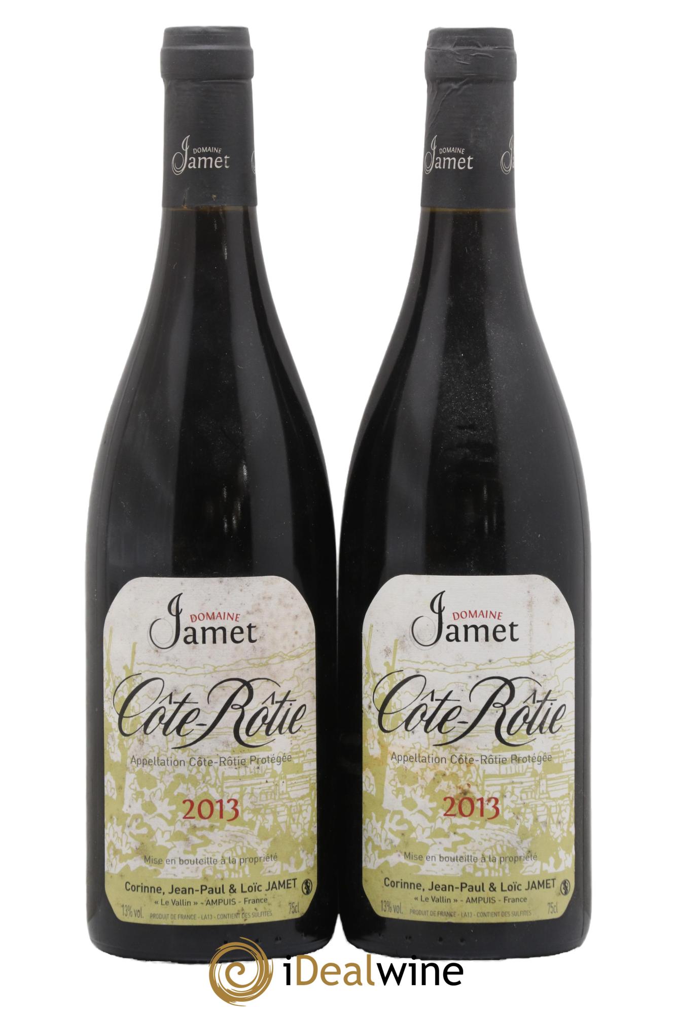 Côte-Rôtie Jamet (Domaine) 2013 - Lot of 2 bottles - 0