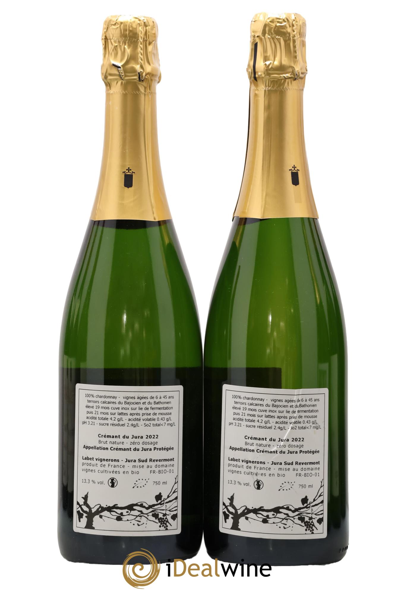 Crémant du Jura Romain - Julien - Charline Labet 2022 - Lotto di 2 bottiglie - 1
