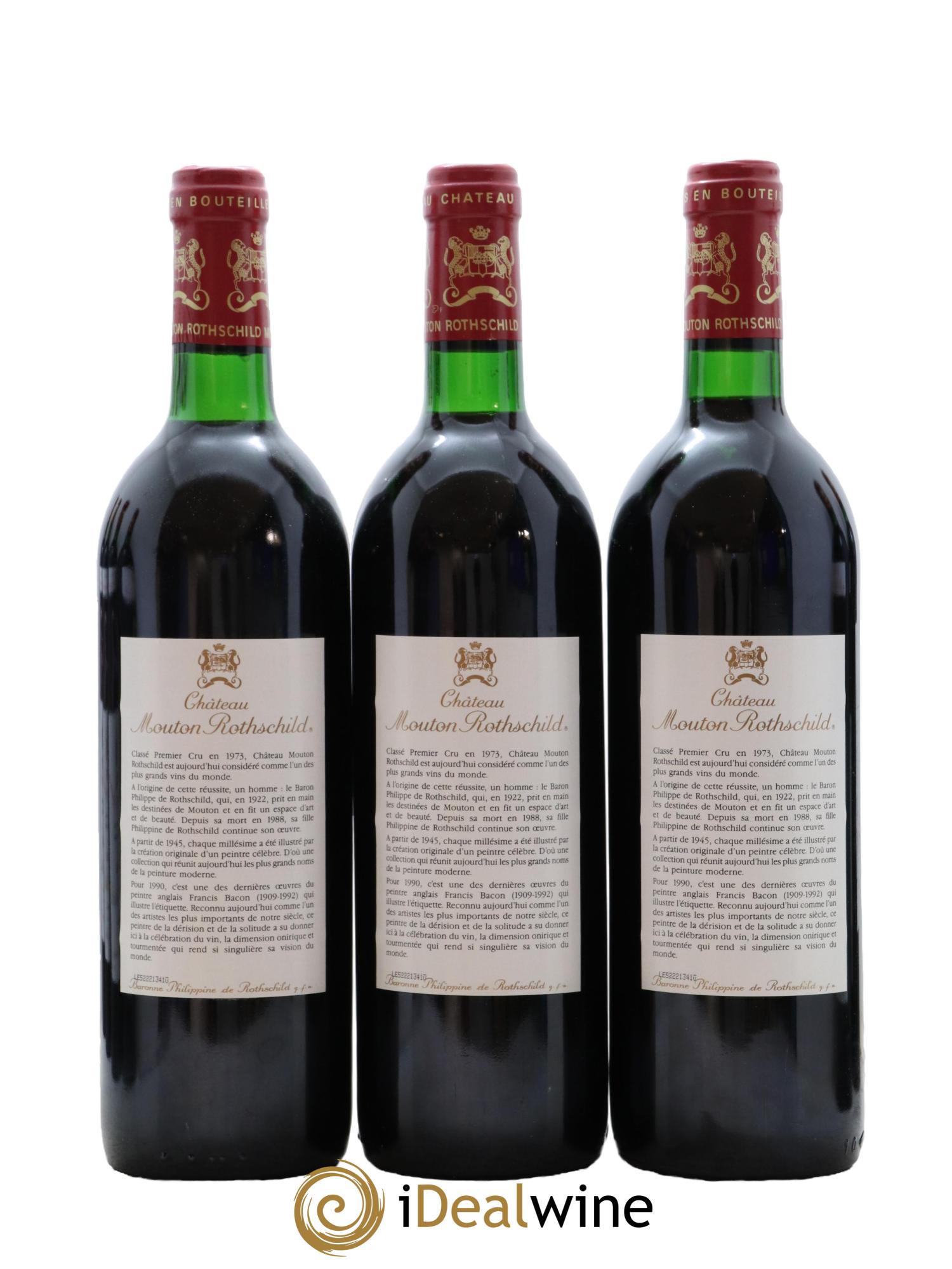 Château Mouton Rothschild 1er Grand Cru Classé 1990 - Posten von 12 Flaschen - 4