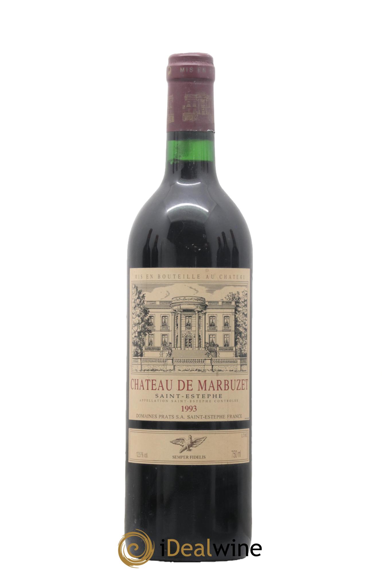 Château de Marbuzet Cru Bourgeois 1993 - Lot de 1 bouteille - 0