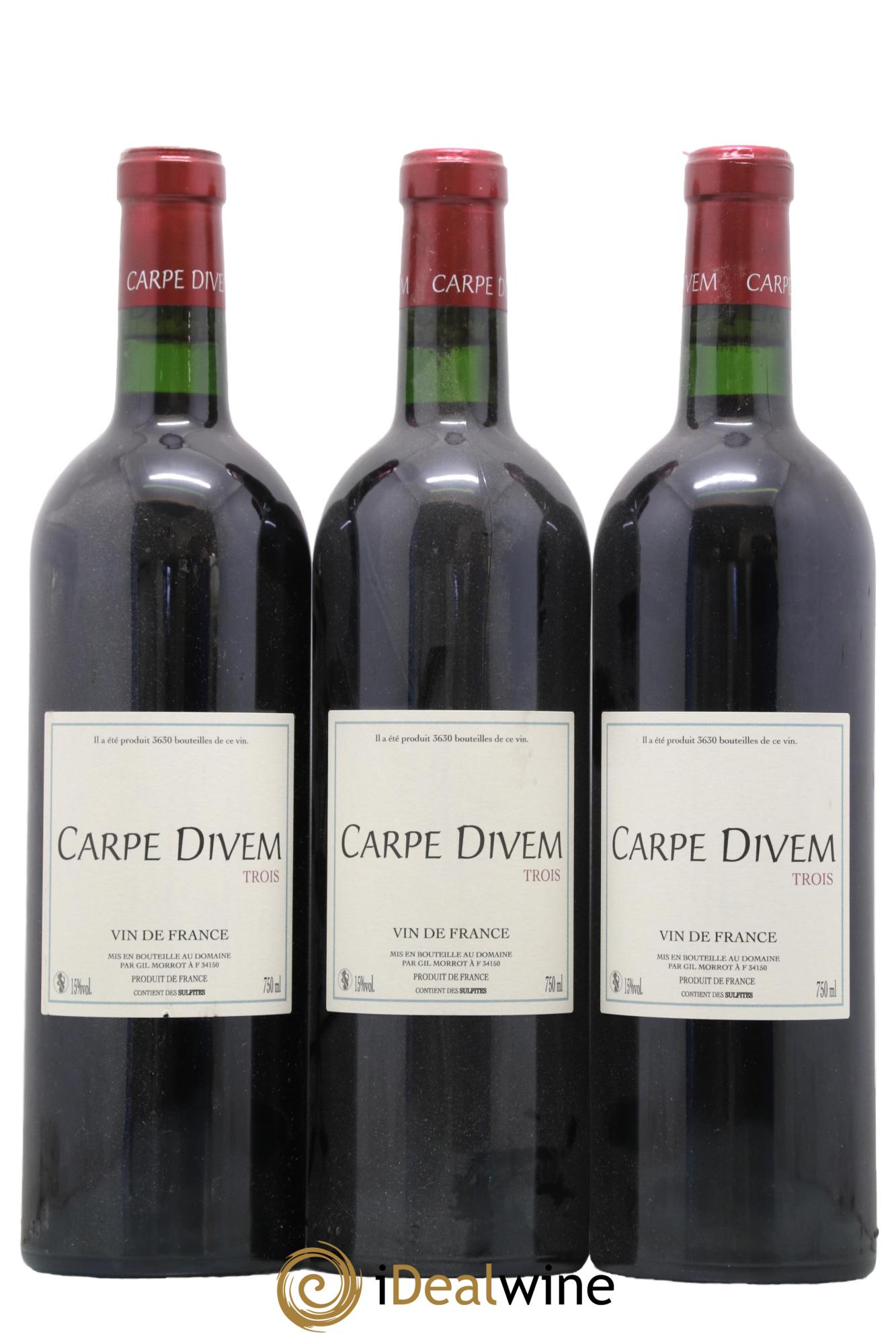Vin de France Carpe Divem Trois Gil Morrot - Lot de 3 bouteilles - 0
