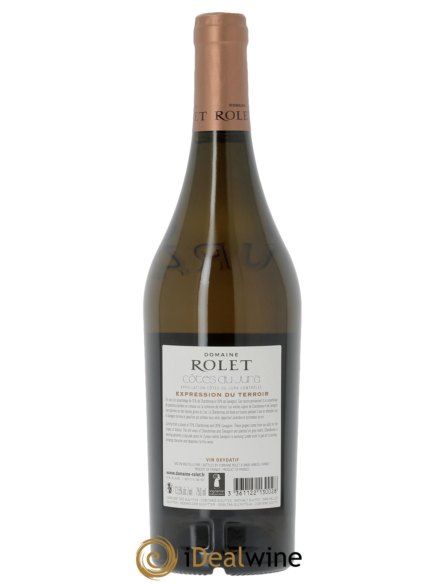 Côtes du Jura Expression du Terroir Domaine Rolet  2018 - Lot de 1 bouteille - 1