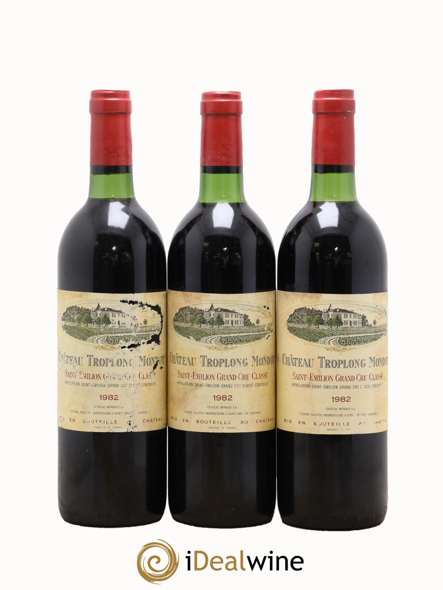 Château Troplong Mondot 1er Grand Cru Classé B 1982 - Lot of 12 bottles - 2