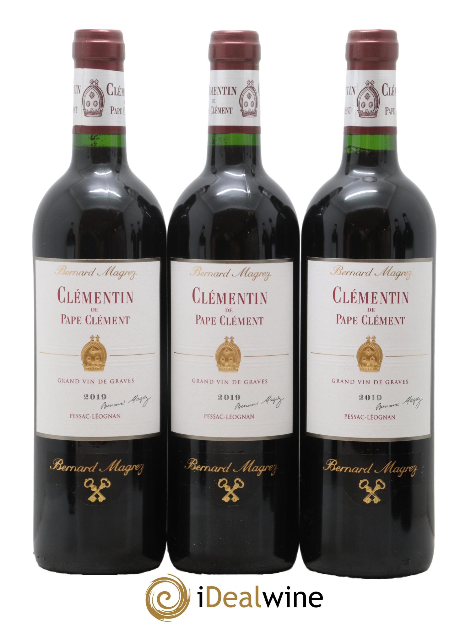 Le Clémentin de Pape Clément Second Vin 2019 - Lot of 6 bottles - 1