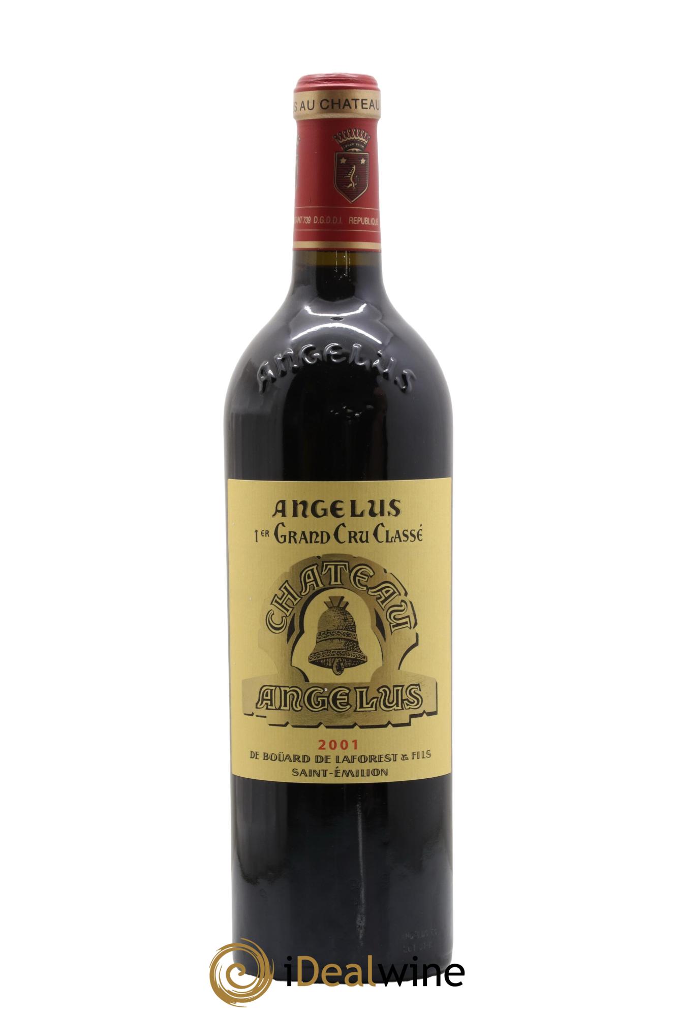 Château Angélus 1er Grand Cru Classé A 2001 - Lot de 1 bouteille - 0