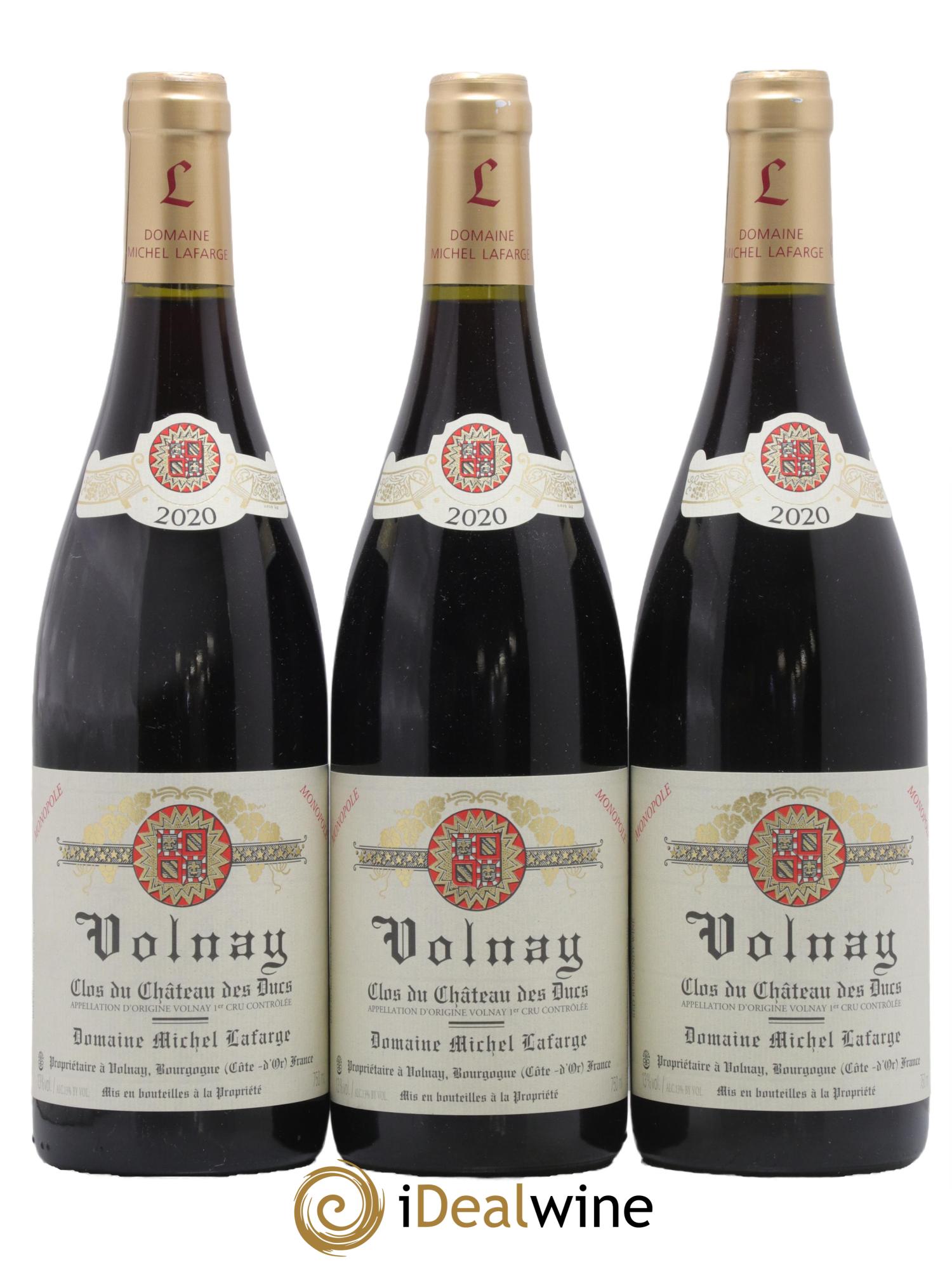 Volnay 1er Cru Clos du Château des Ducs Lafarge (Domaine) 2020 - Lot of 3 bottles - 0