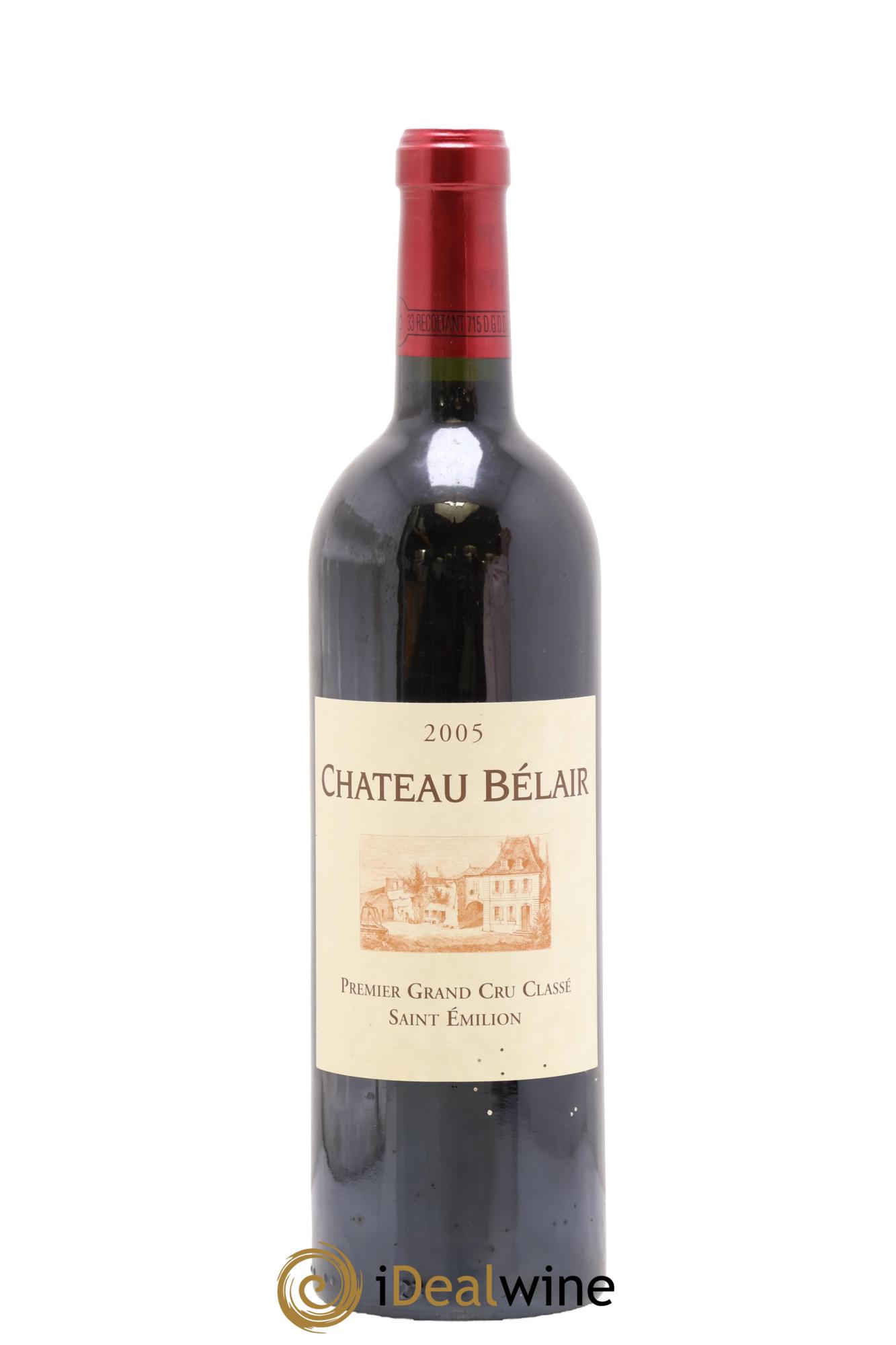 Château Belair (Belair-Monange) 1er Grand Cru Classé B 2005 - Lot de 1 bouteille - 0