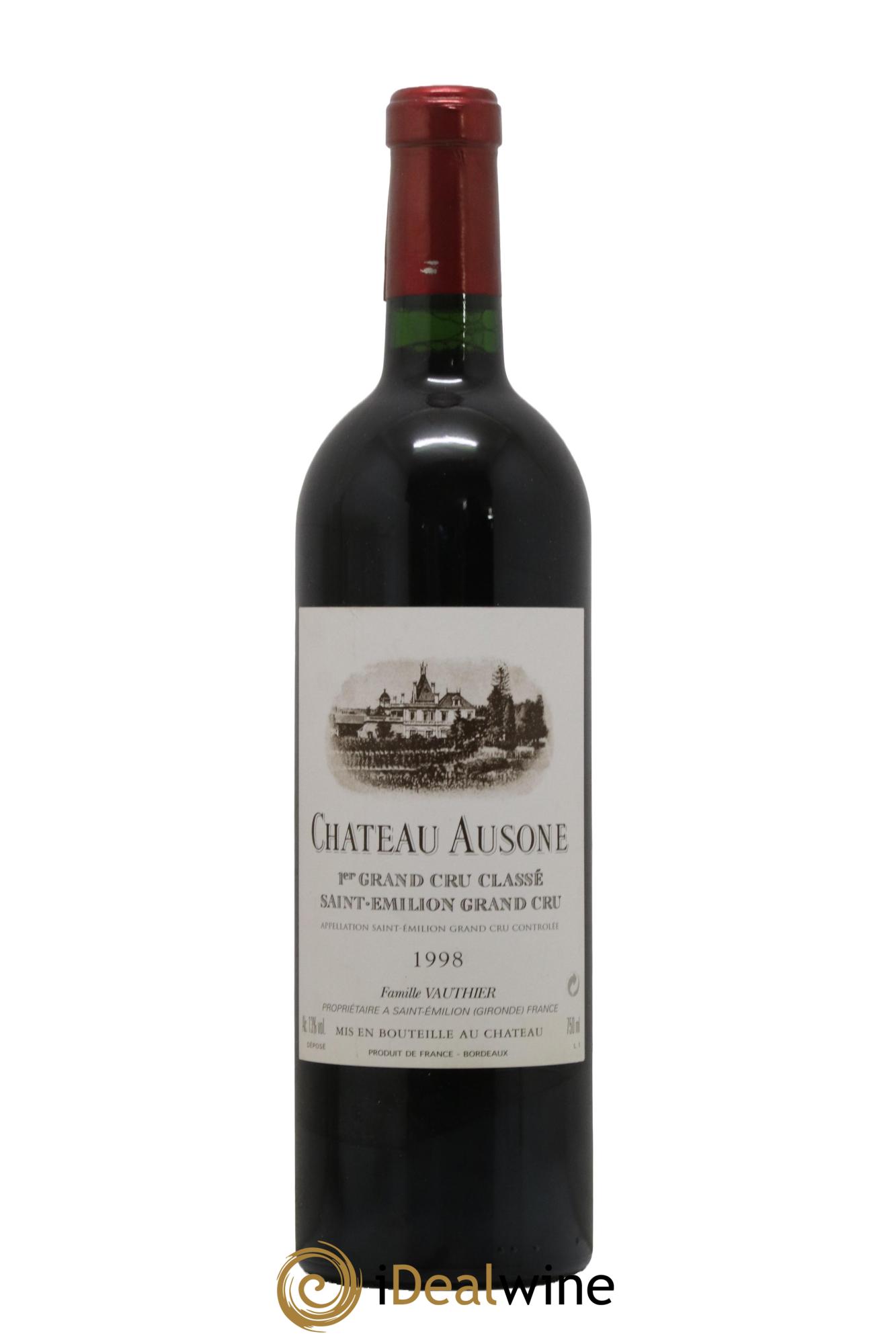 Château Ausone 1er Grand Cru Classé A 1998 - Lot de 1 bouteille - 0