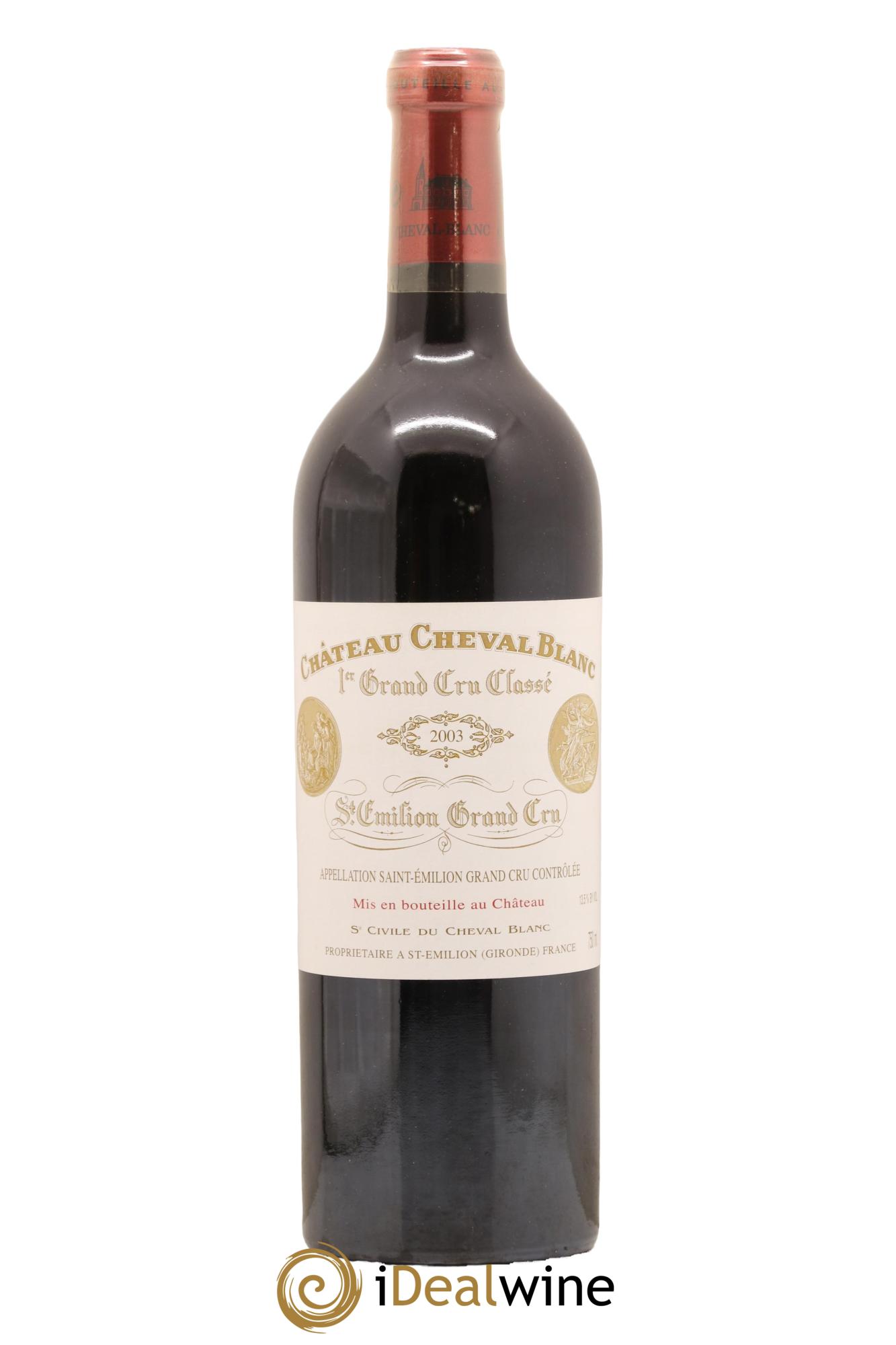 Château Cheval Blanc 1er Grand Cru Classé A 2003 - Lot de 1 bouteille - 0