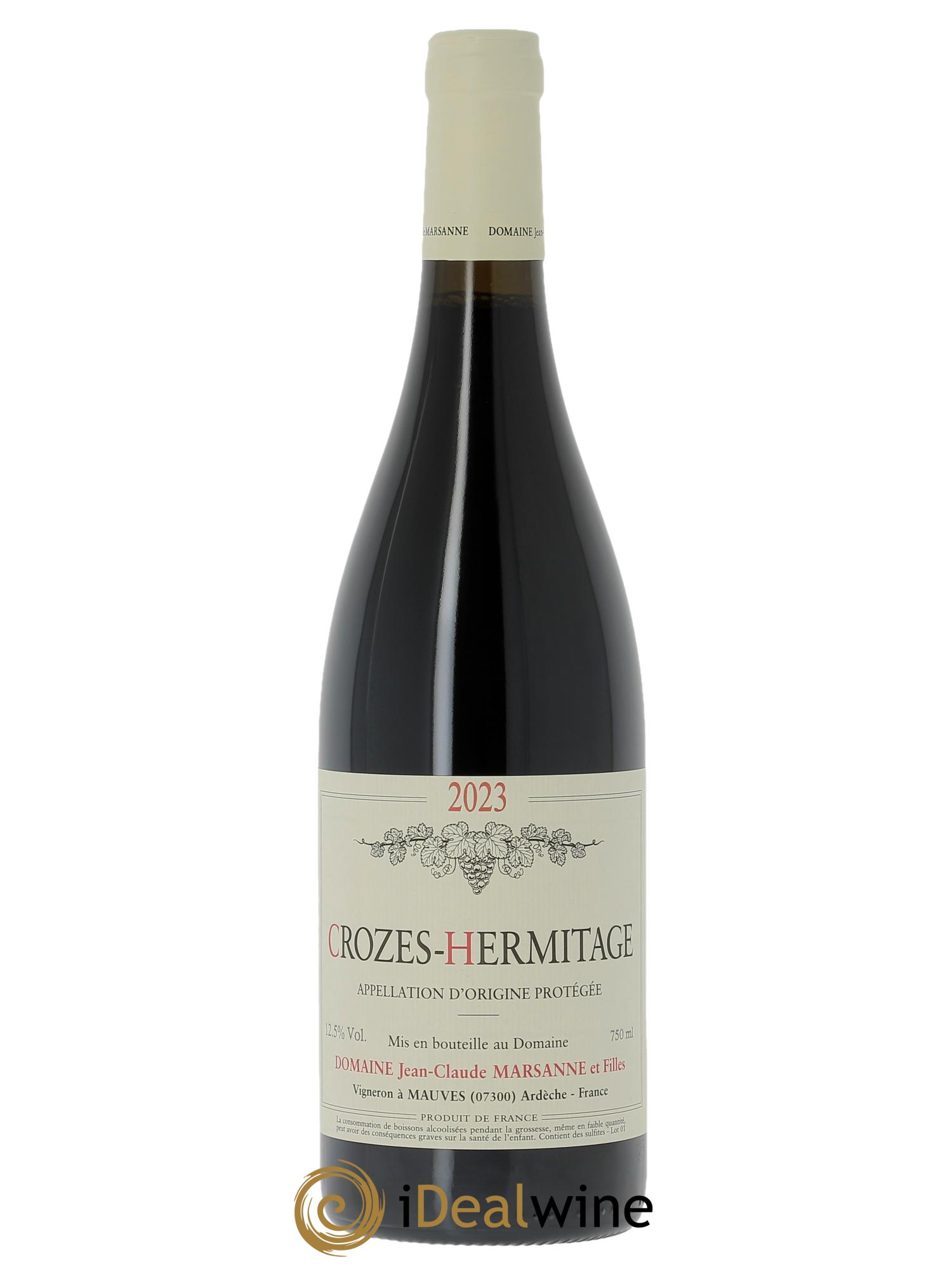 Crozes-Hermitage Jean-Claude Marsanne (Domaine) 2023 - Lot de 1 bouteille - 0