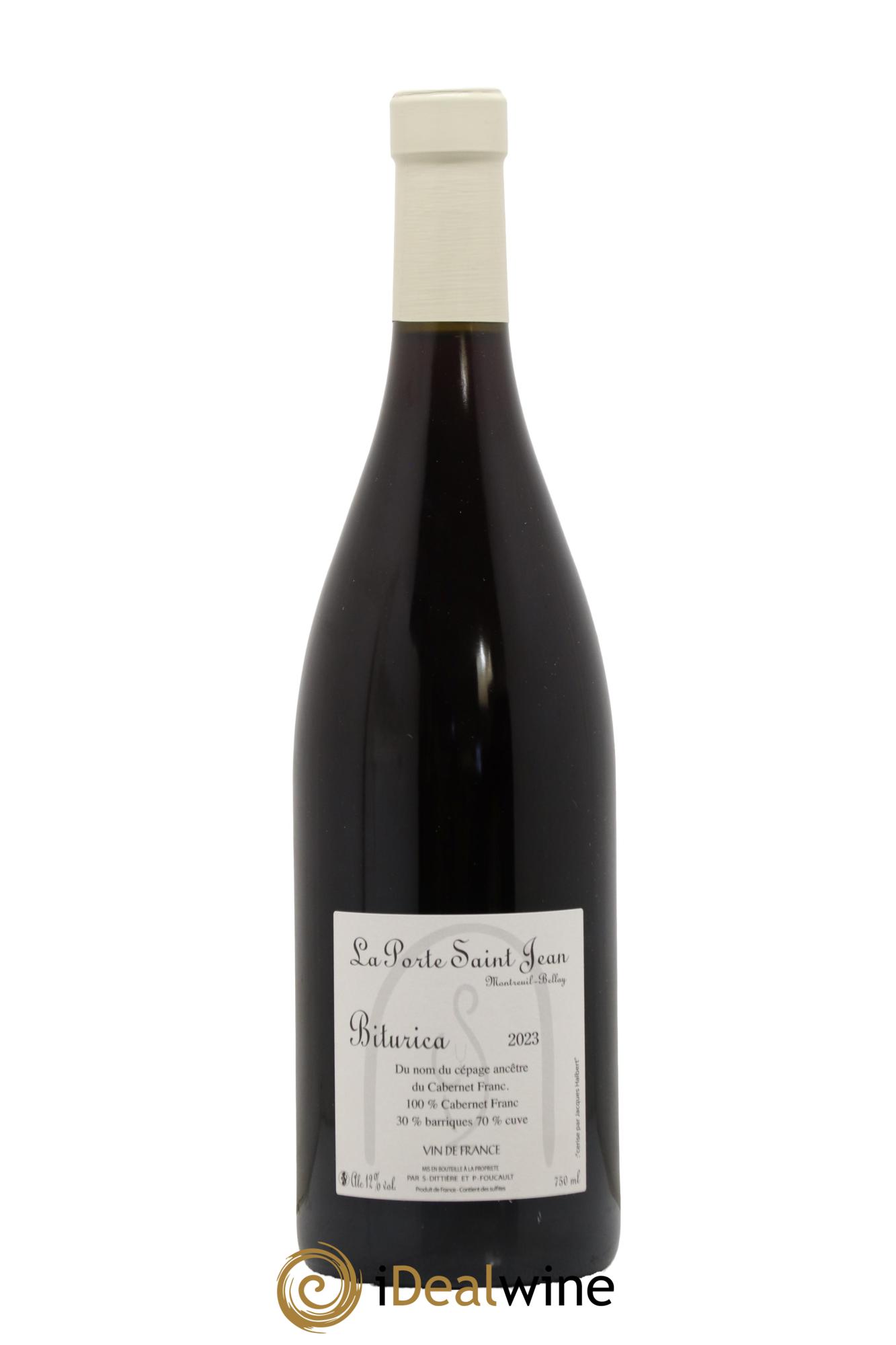 Vin de France Biturica La Porte Saint-Jean 2023 - Lot of 1 bottle - 1