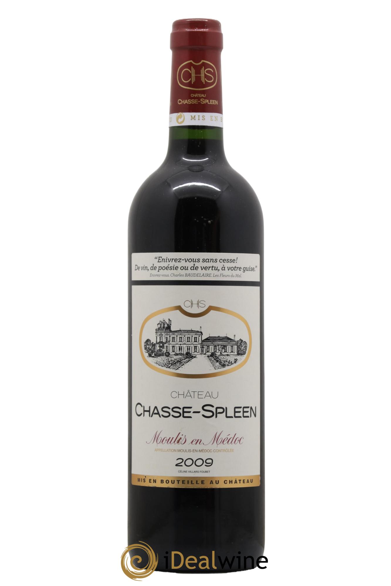 Château Chasse Spleen 2009 - Lot de 1 bouteille - 0