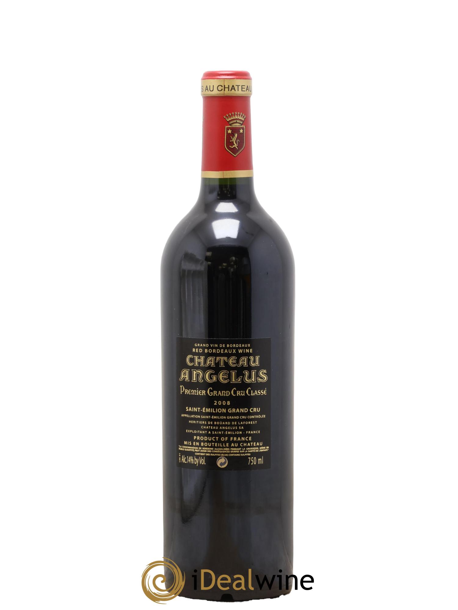 Château Angélus 1er Grand Cru Classé A 2008 - Posten von 1 Flasche - 1