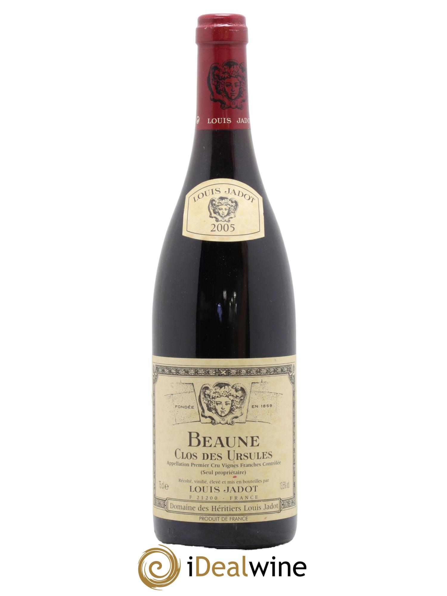 Beaune 1er Cru Clos des Ursules Maison Louis Jadot 2005 - Lotto di 1 bottiglia - 0