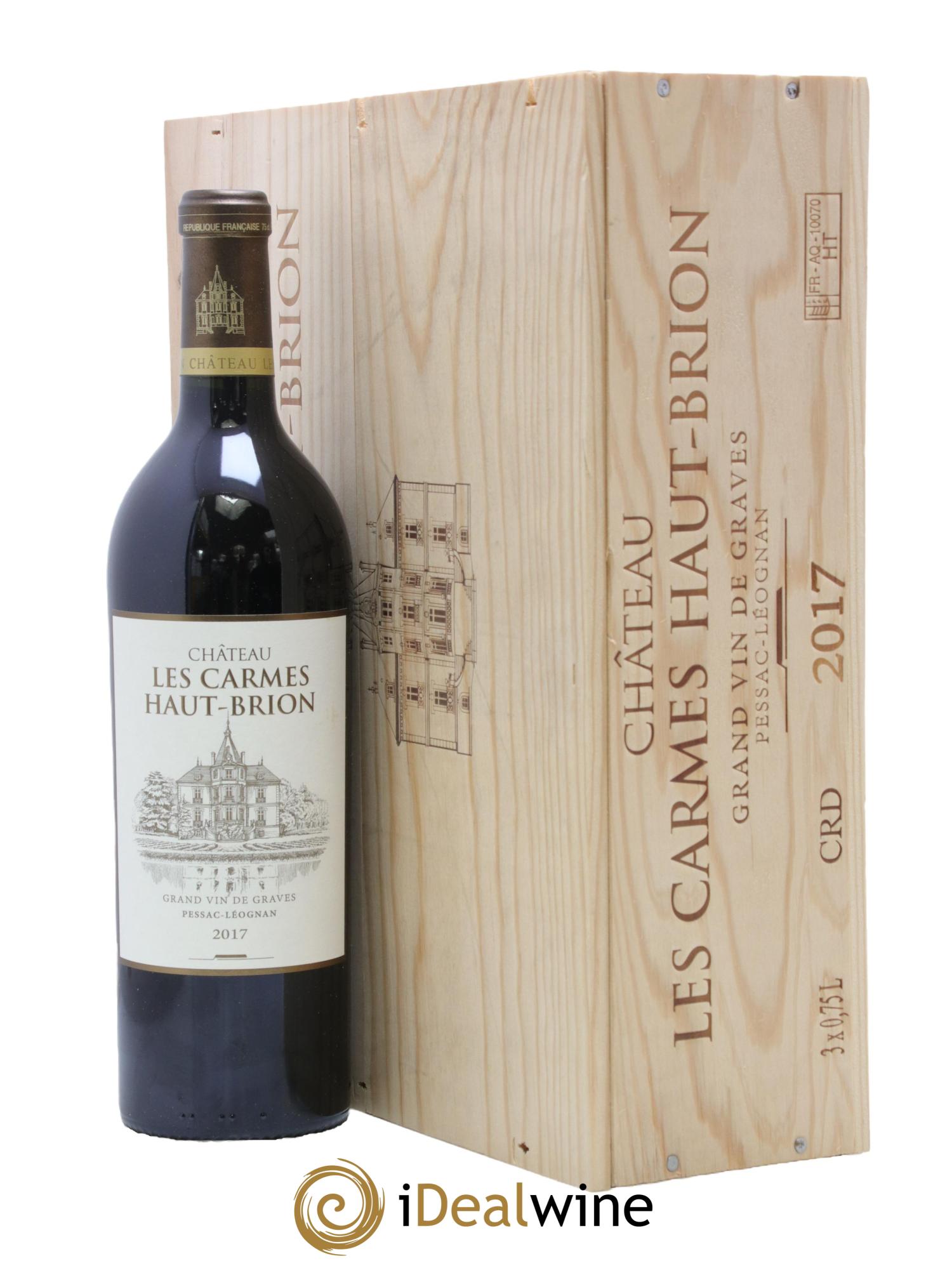 Château Les Carmes Haut-Brion 2017 - Lot of 3 bottles - 1