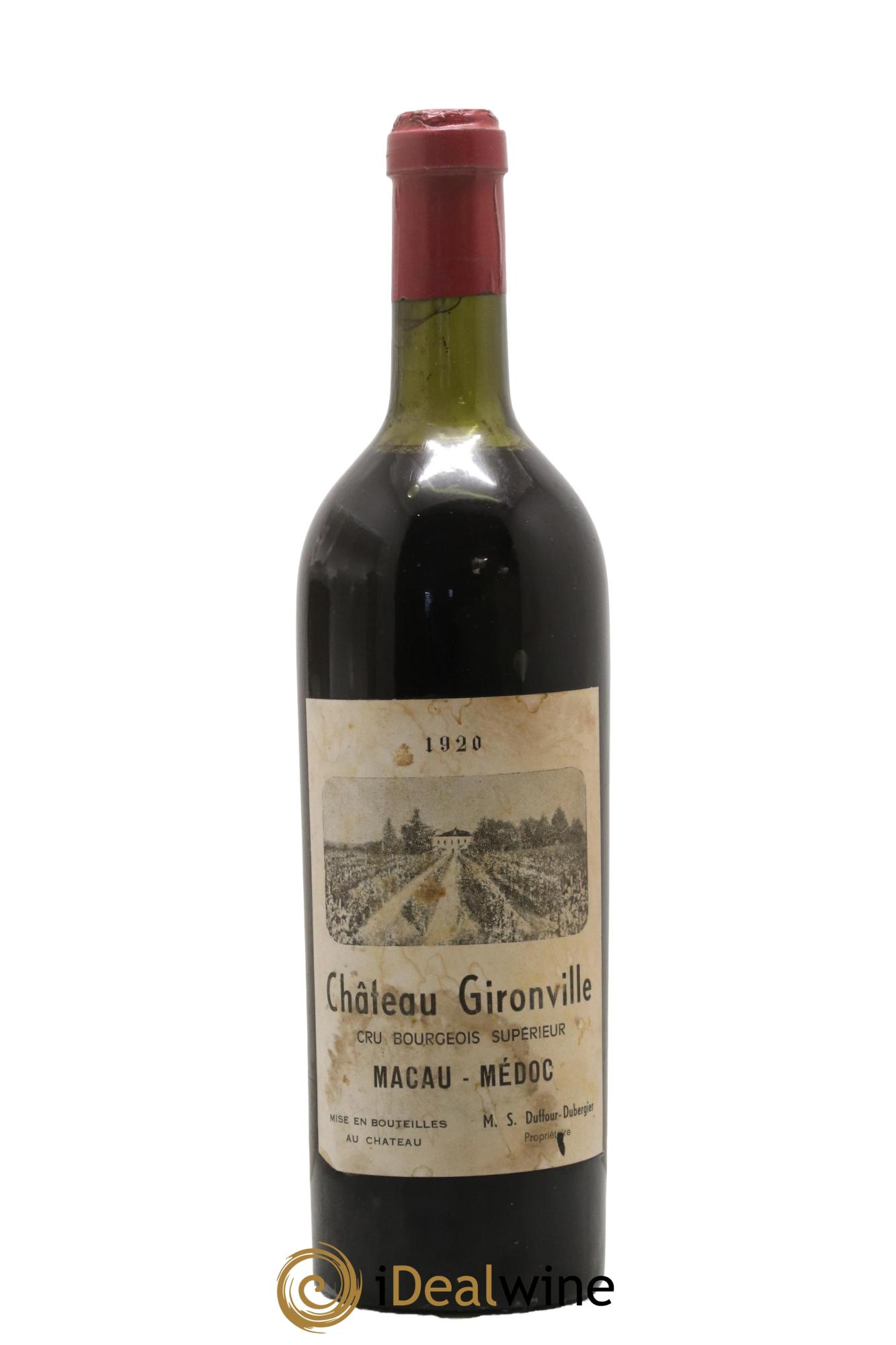 Château Gironville 1920 - Lot de 1 bouteille - 0