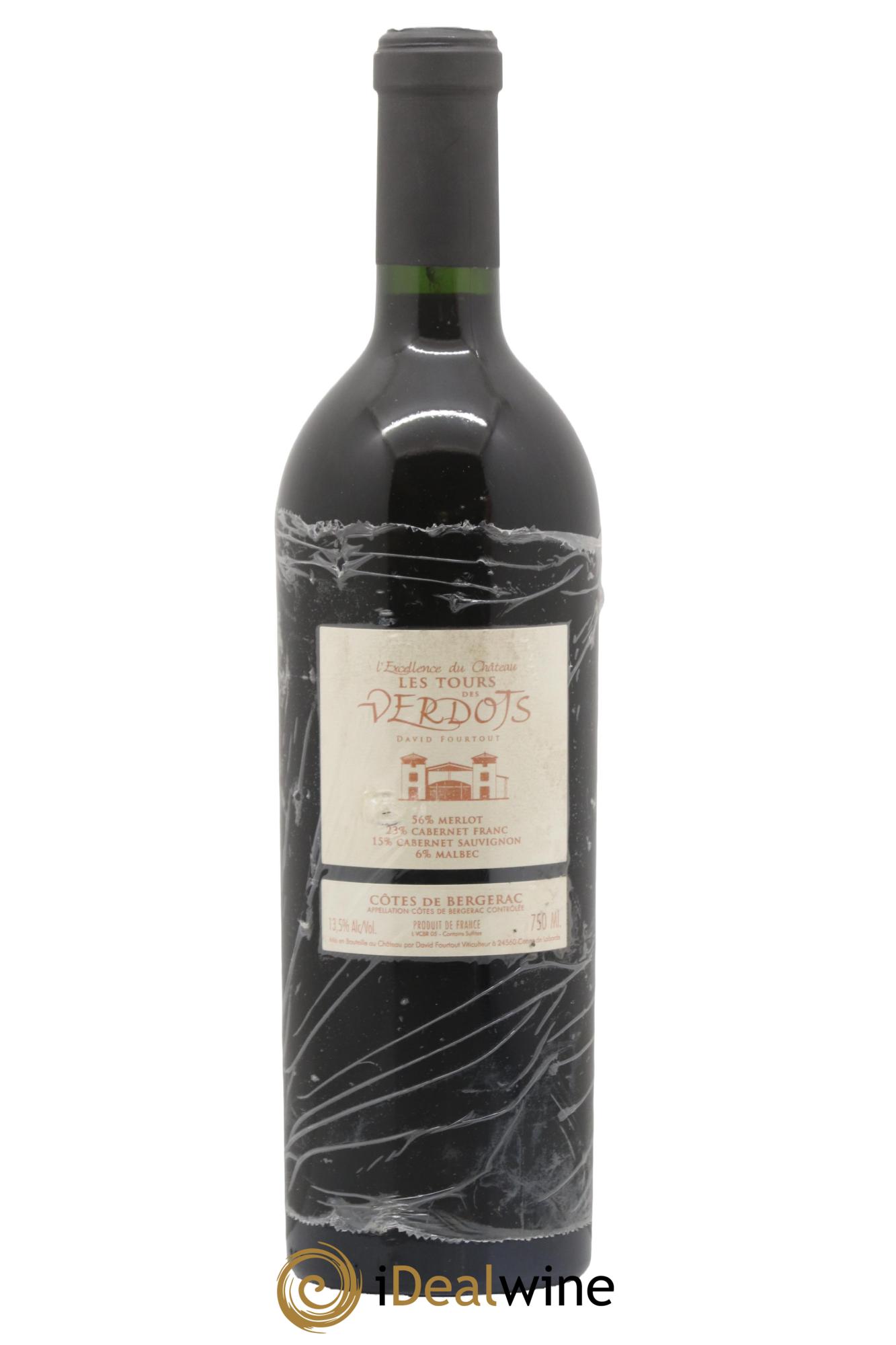 Côtes de Bergerac l'Excellence du Château les Tours des Verdots David Fourtout 2005 - Lotto di 1 bottiglia - 1