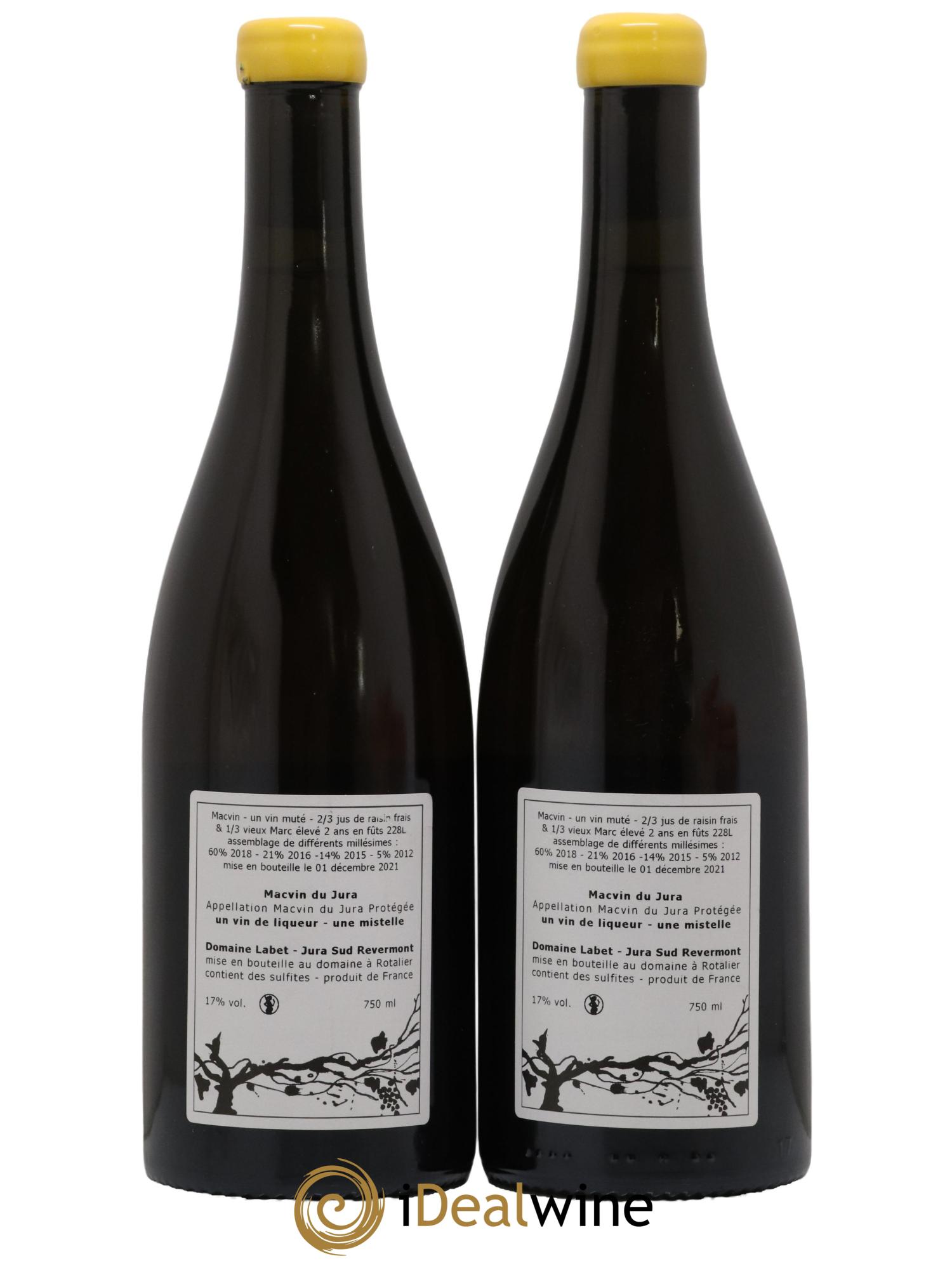 Macvin du Jura Romain - Julien - Charline Labet - Lot de 2 bouteilles - 1