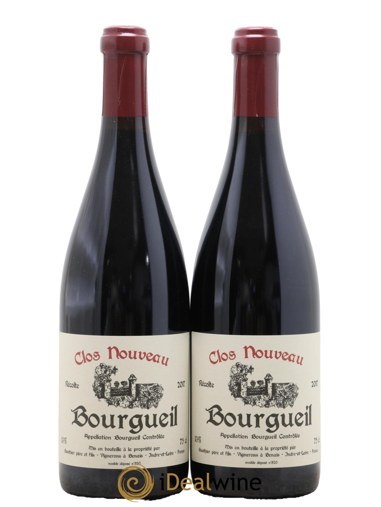 Bourgueil Clos Nouveau Domaine du Bel Air 2017 - Lot de 2 bouteilles - 0