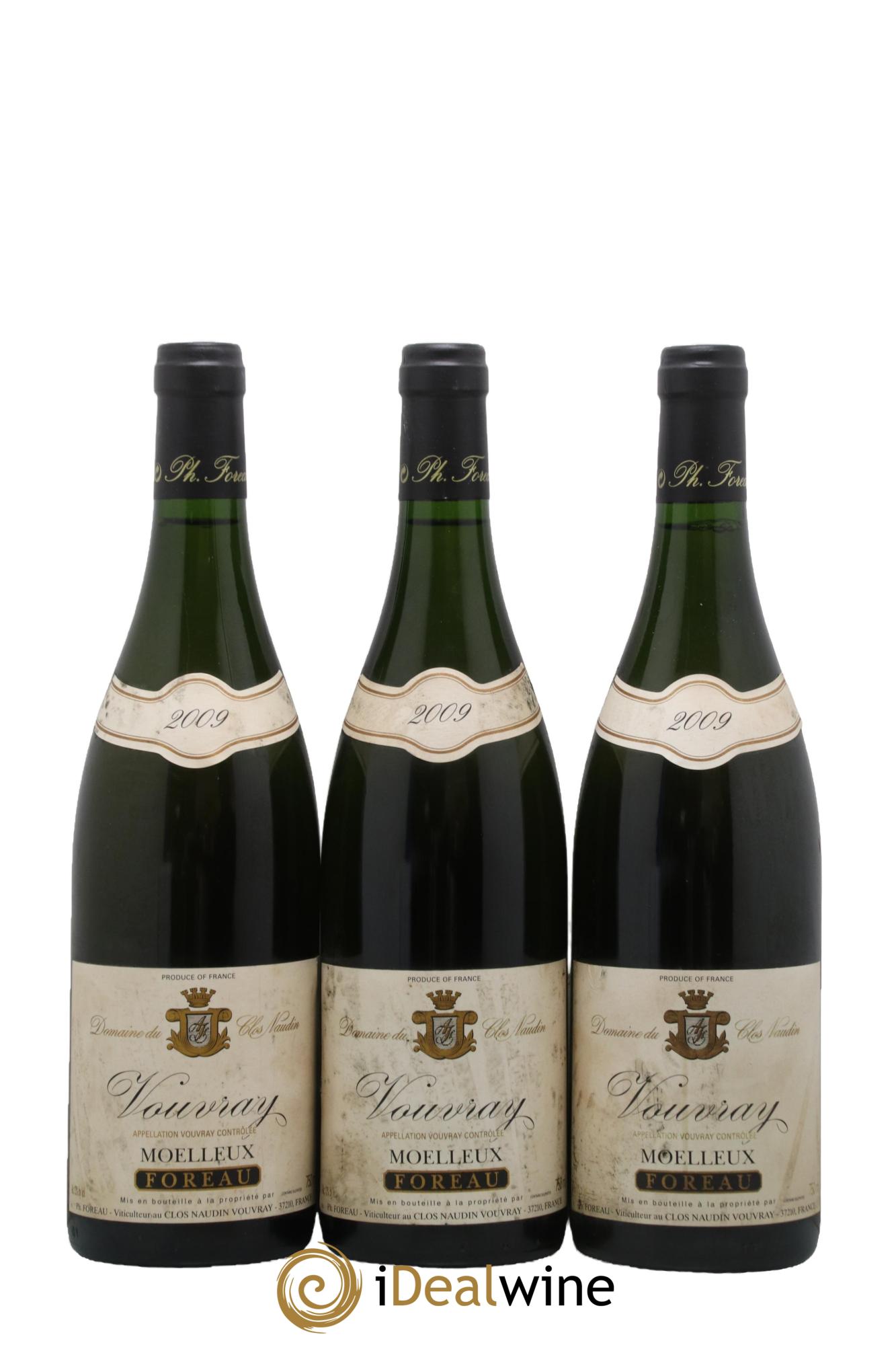 Vouvray Moelleux Clos Naudin - Philippe Foreau 2009 - Posten von 3 Flaschen - 0