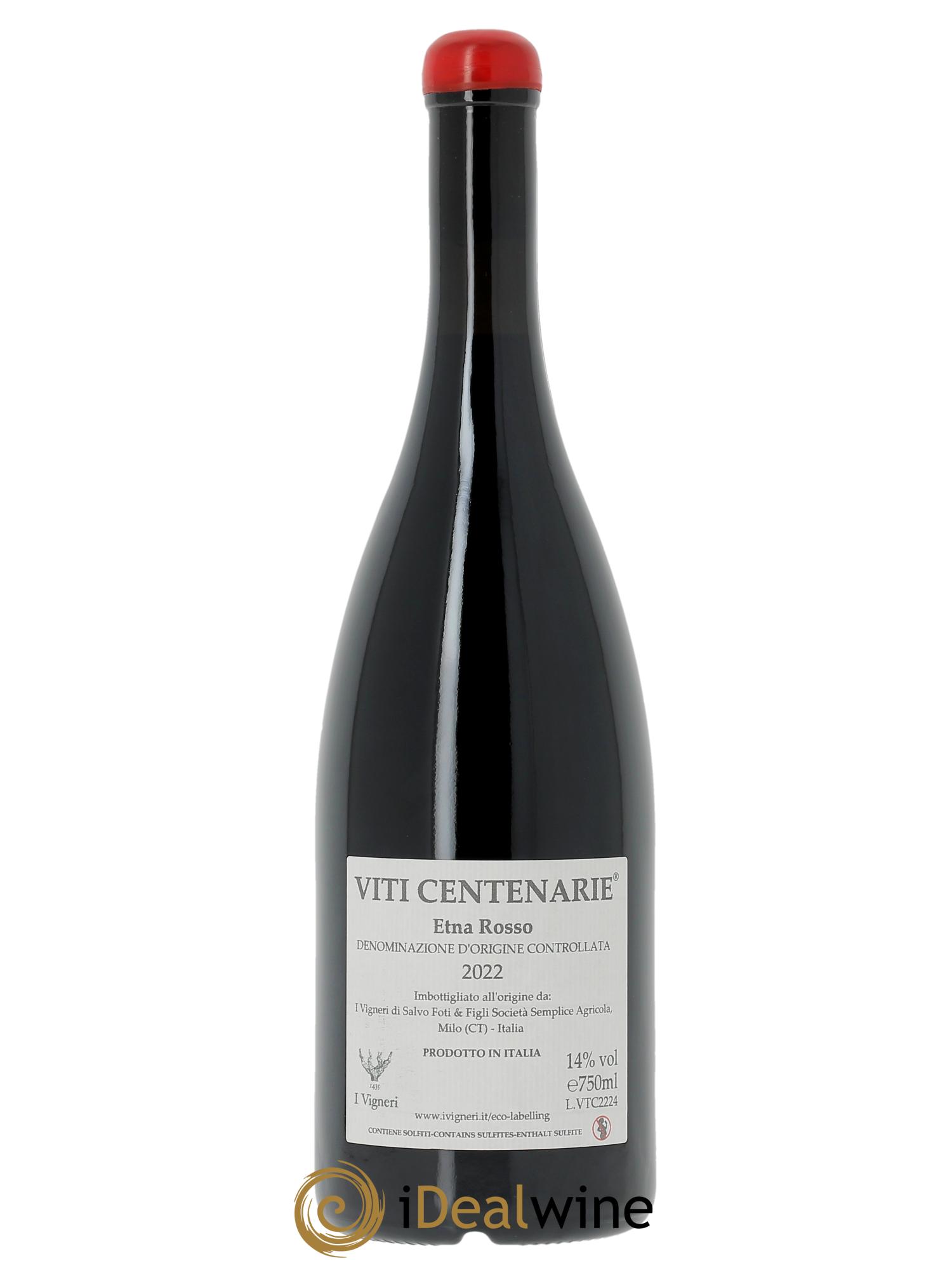 Etna Rosso Viti Centenarie Vigneri di Salvo Foti  2022 - Posten von 1 Flasche - 1