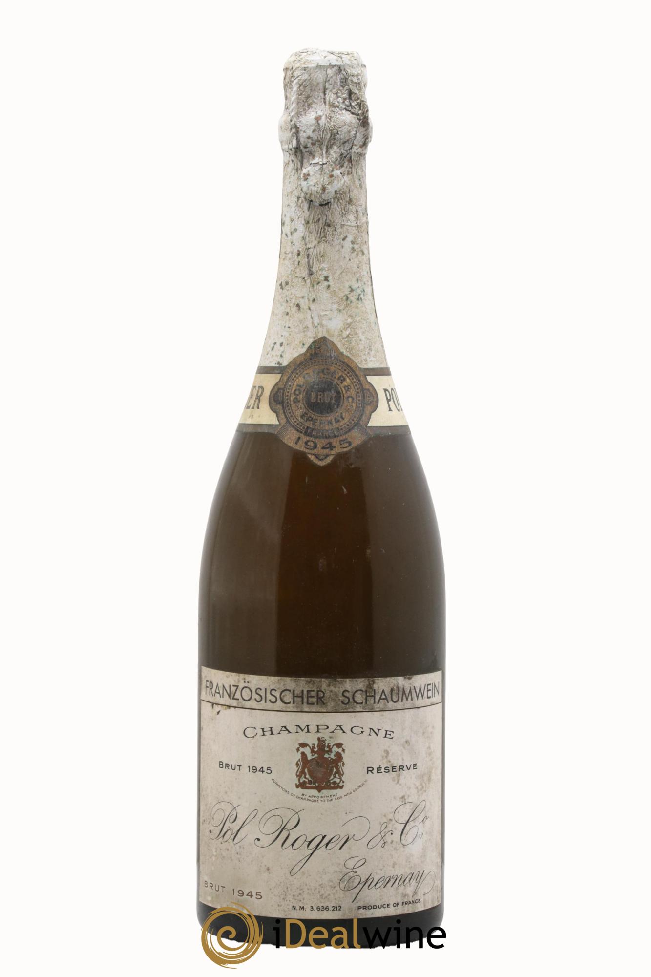 Brut Vintage Pol Roger 1945 - Lot de 1 bouteille - 0