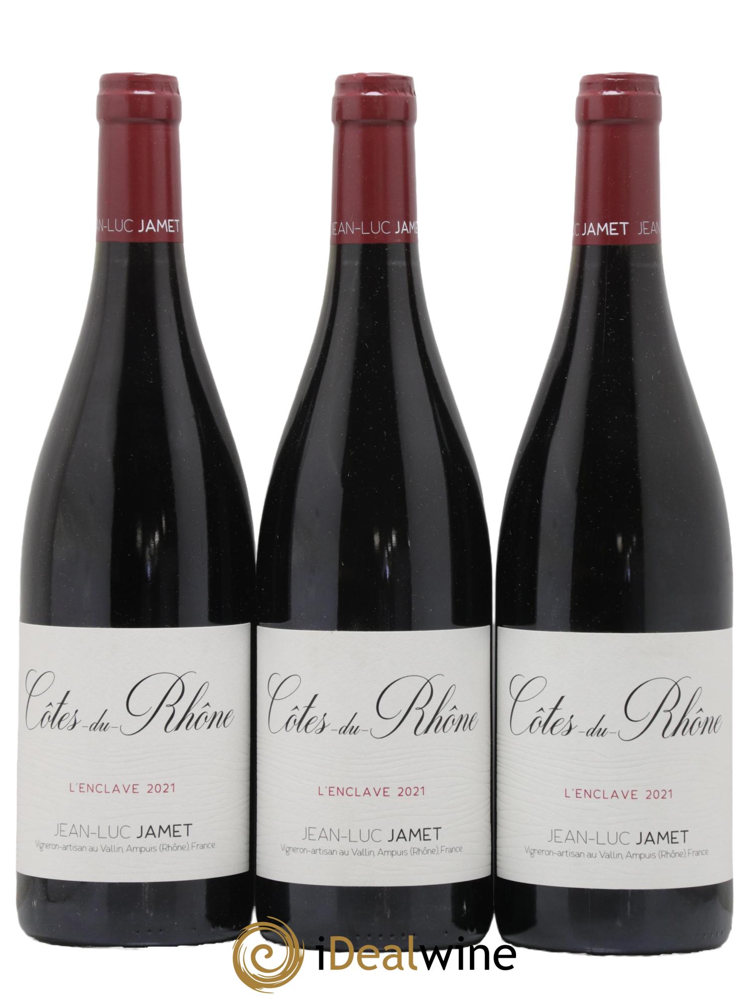 Côtes-du-Rhône L Enclave Domaine Jean Luc Jamet 2021 - Lot de 3 bouteilles - 0