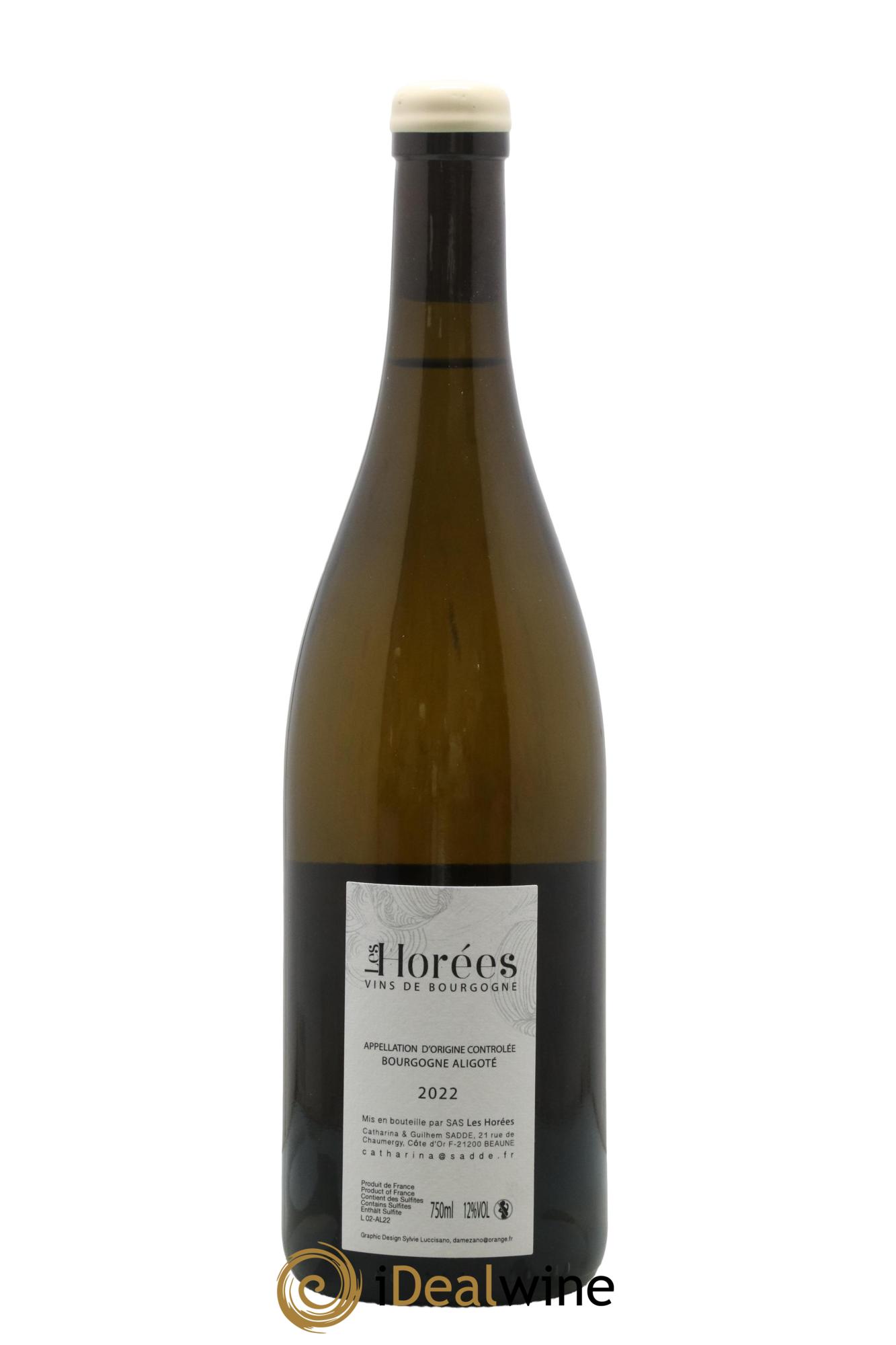 Bourgogne Aligoté En Coulezain Les Horées 2022 - Lot de 1 bouteille - 1