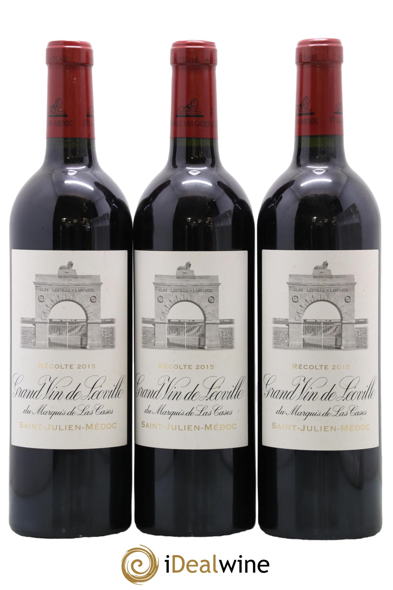 Château Léoville Las Cases 2ème Grand Cru Classé 2015 - Lot de 3 bouteilles - 0