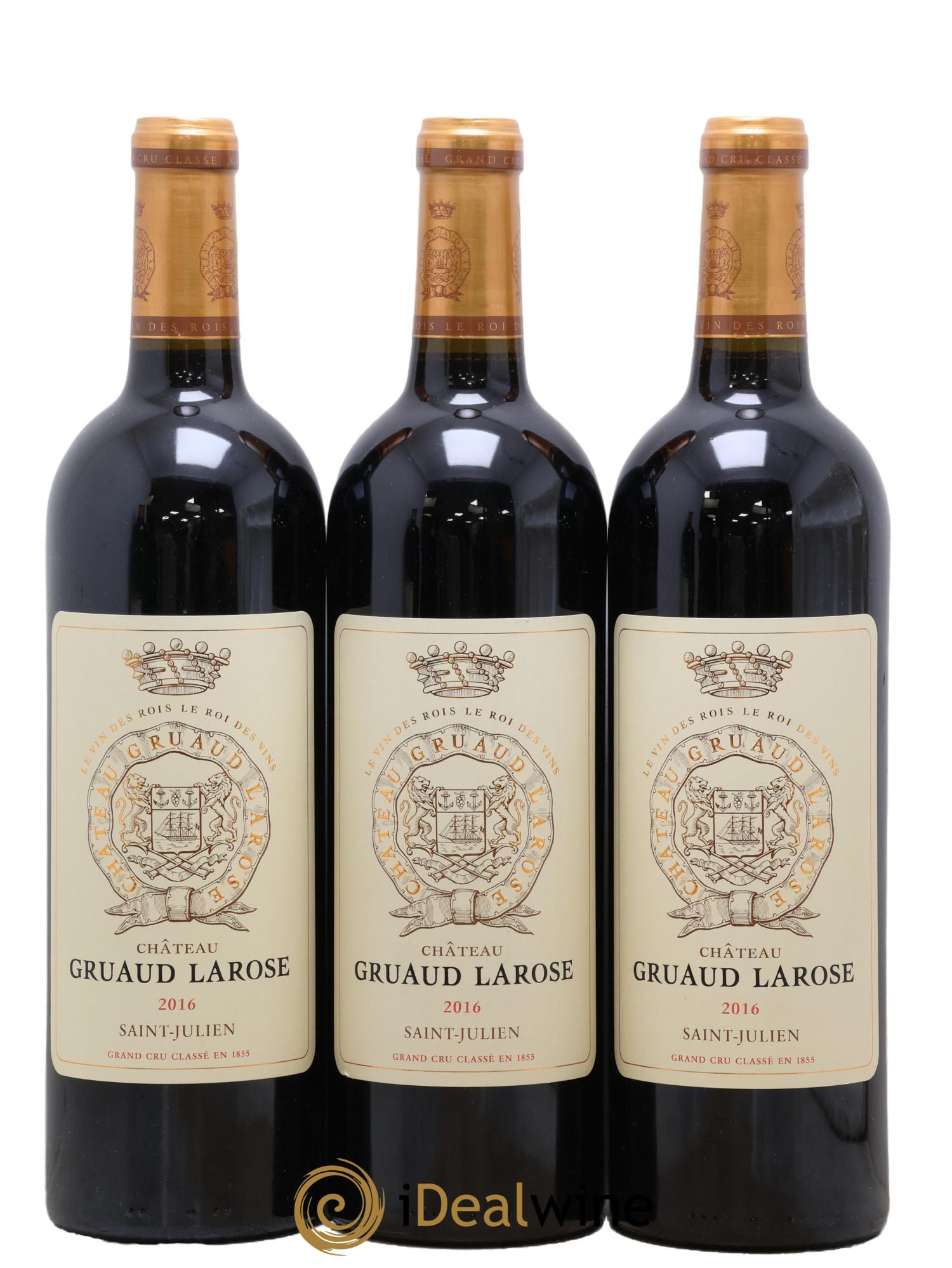 Château Gruaud Larose 2ème Grand Cru Classé 2016 - Lotto di 3 bottiglie - 0