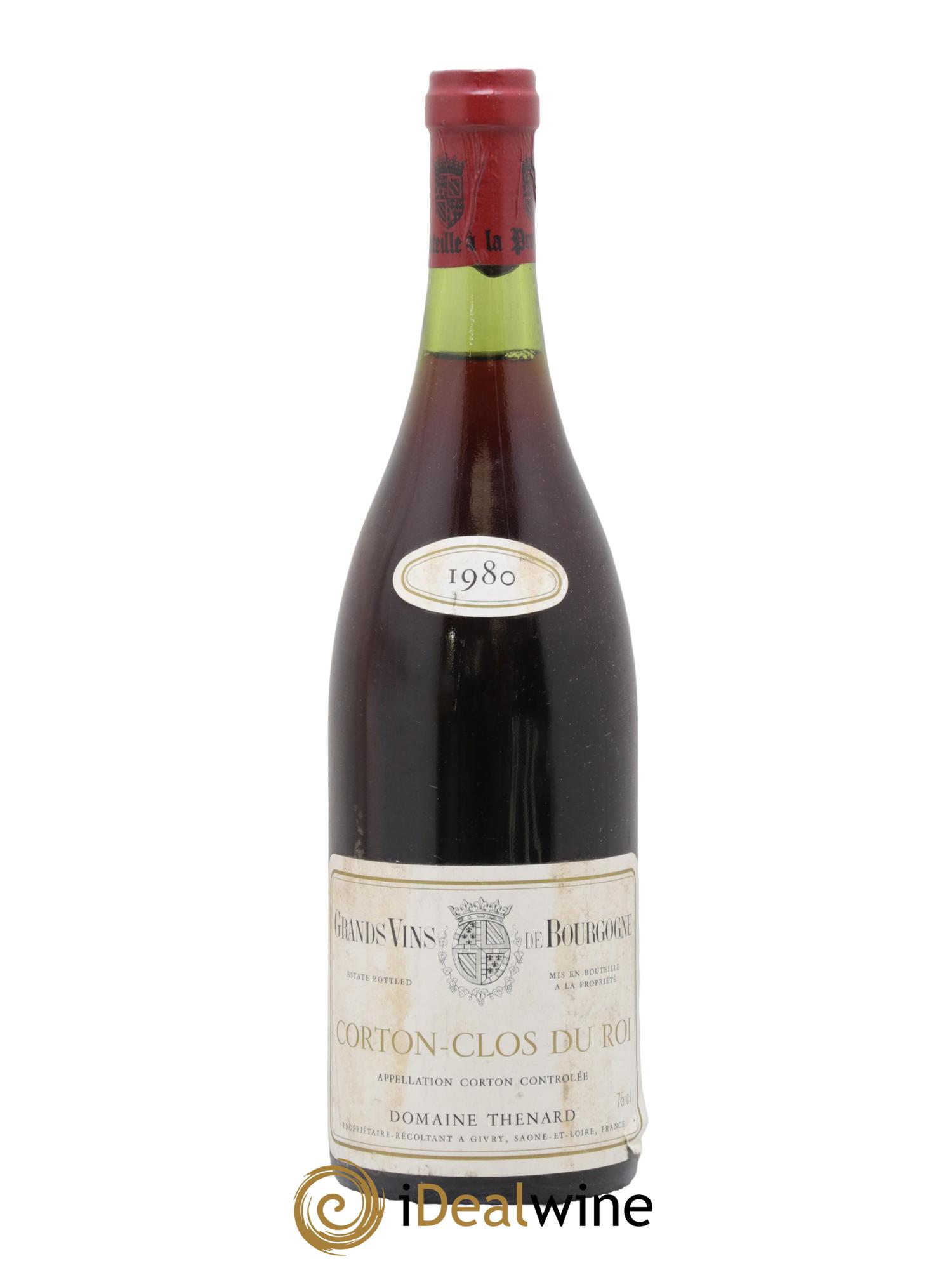 Corton Grand Cru Clos du Roi Domaine Thénard 1980 - Lot de 1 bouteille - 0