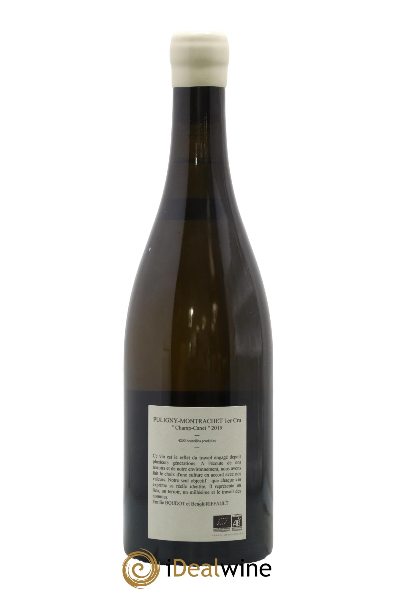 Puligny-Montrachet 1er Cru Champ Canet Etienne Sauzet 2019 - Lot of 1 bottle - 1