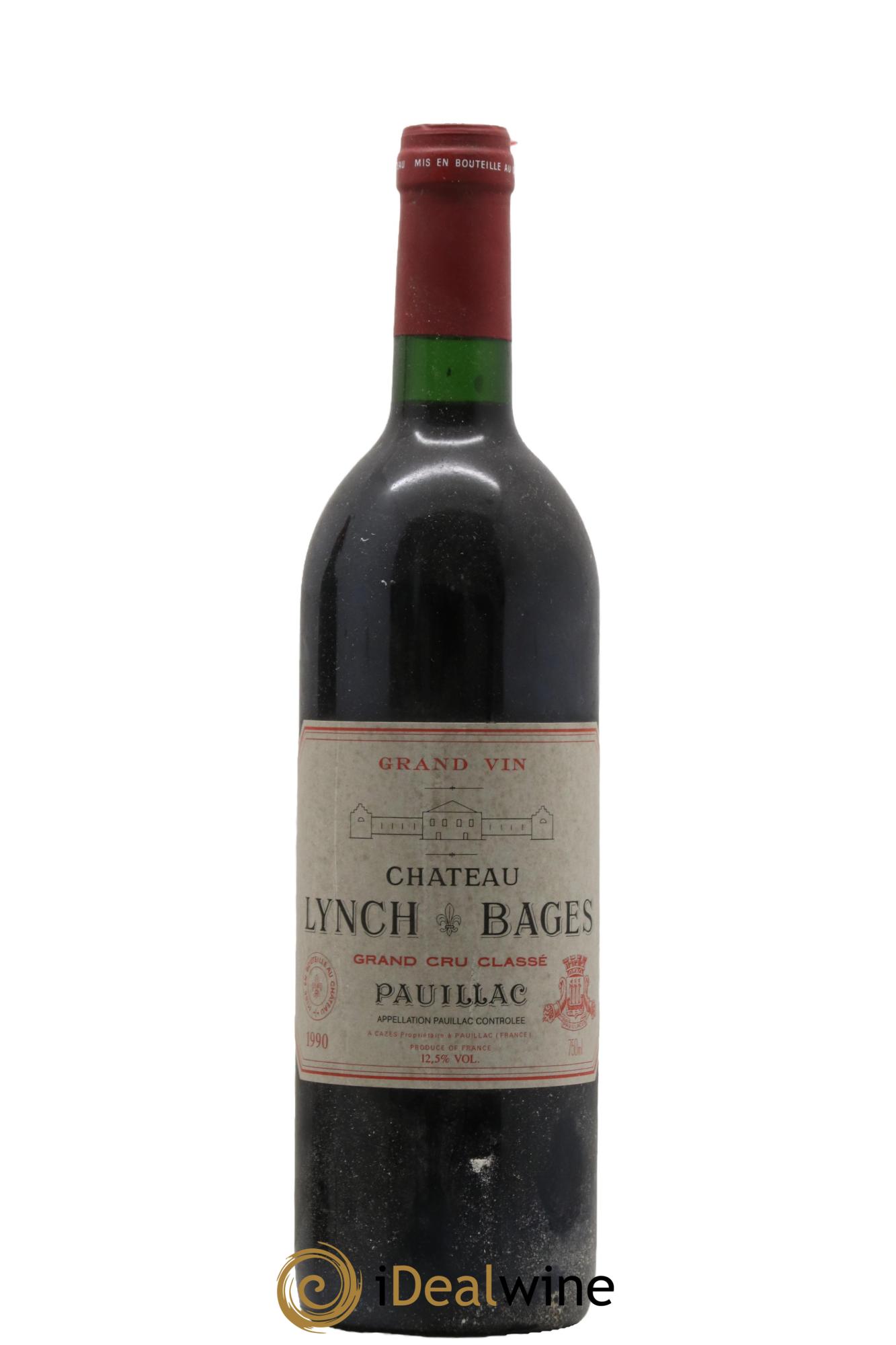 Château Lynch Bages 5ème Grand Cru Classé 1990 - Lot de 1 bouteille - 0
